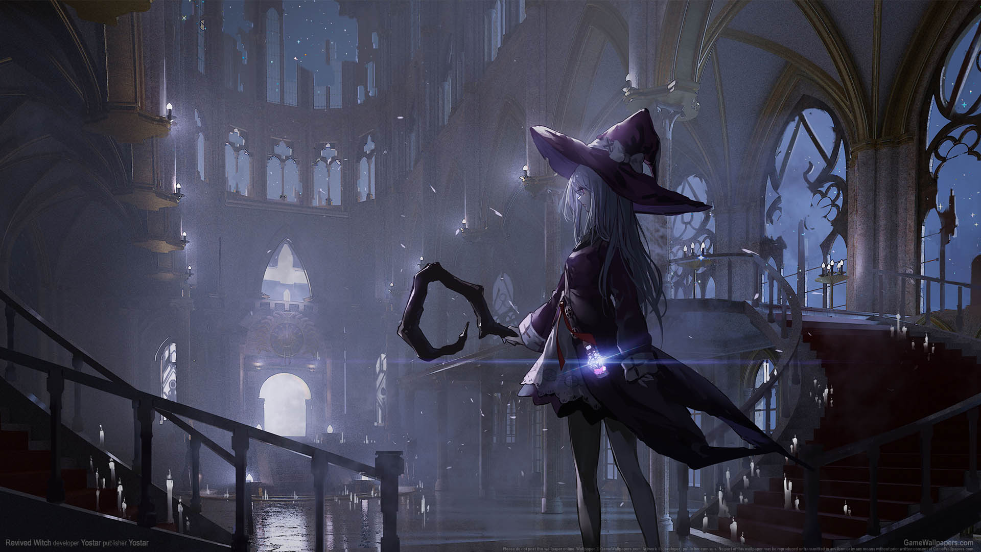Strega con cappello in castello, 1920x1080 1080p, PC