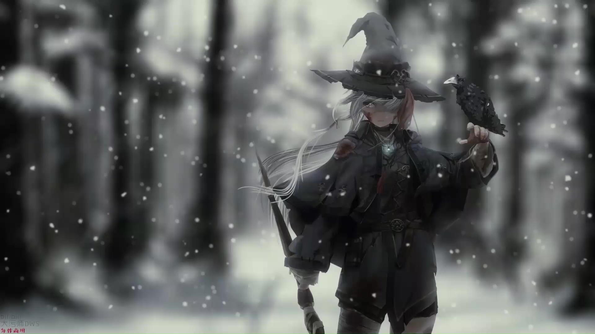 Strega anime nella neve, 1920x1080 Full HD, PC