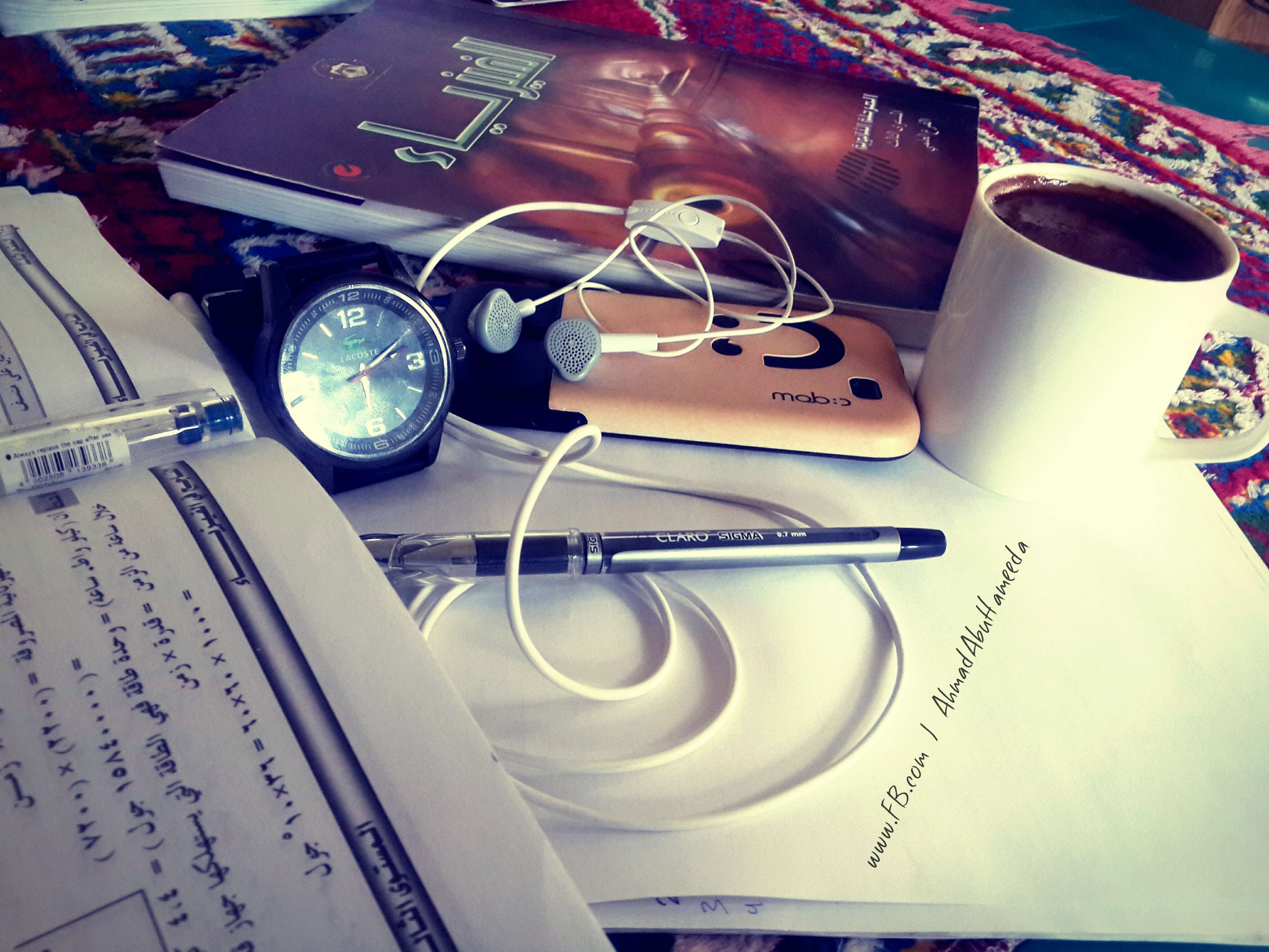 Libri, orologio, telefono, tazza studio, 3840x2880 4K, Desktop 4K
