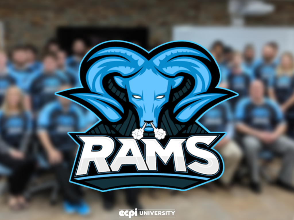 Logo mascotte Rams, ECPI University, 1024x768 HD, Desktop