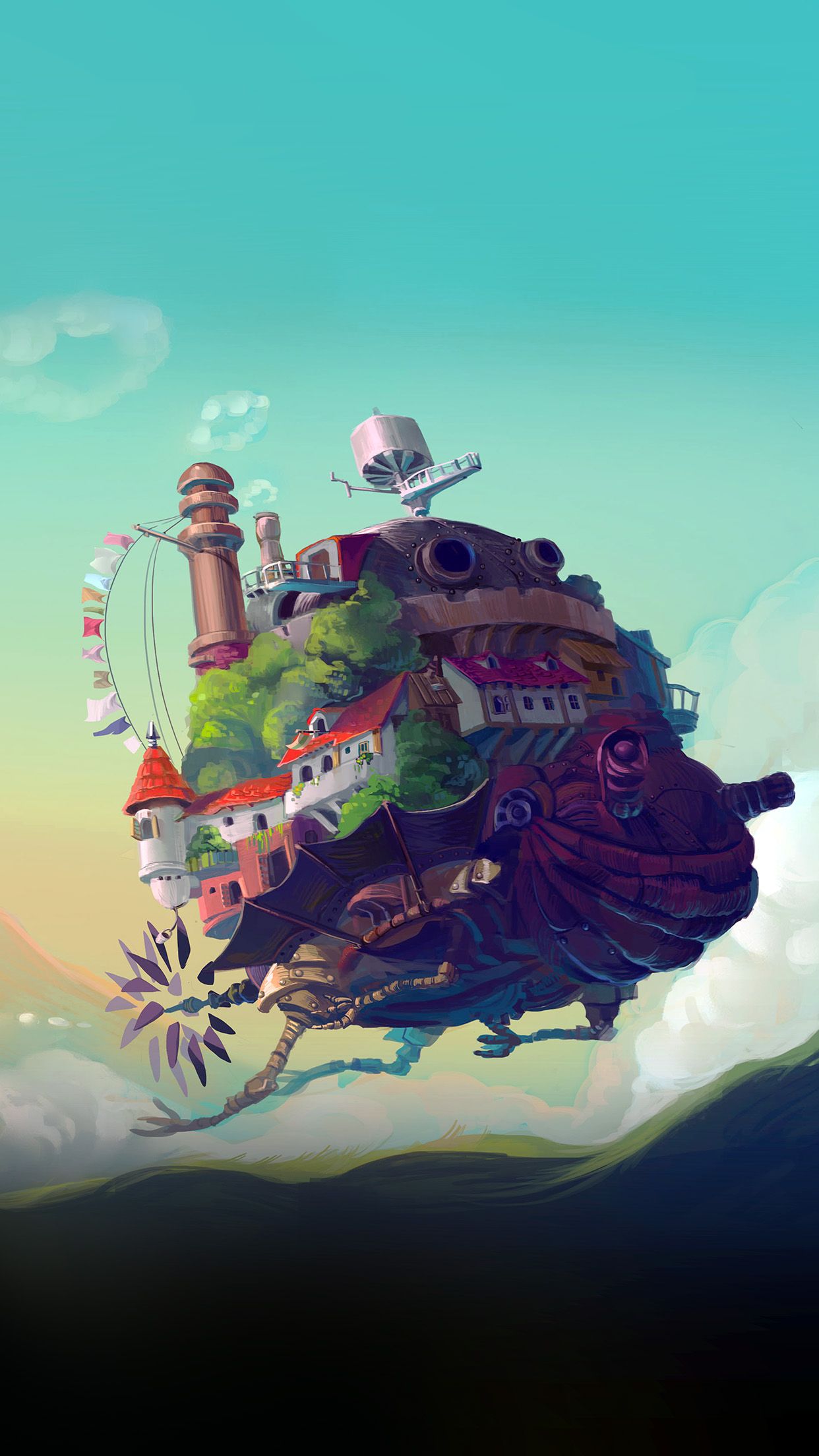 Castello errante di Howl, 1242x2208 Verticale, iPhone Air