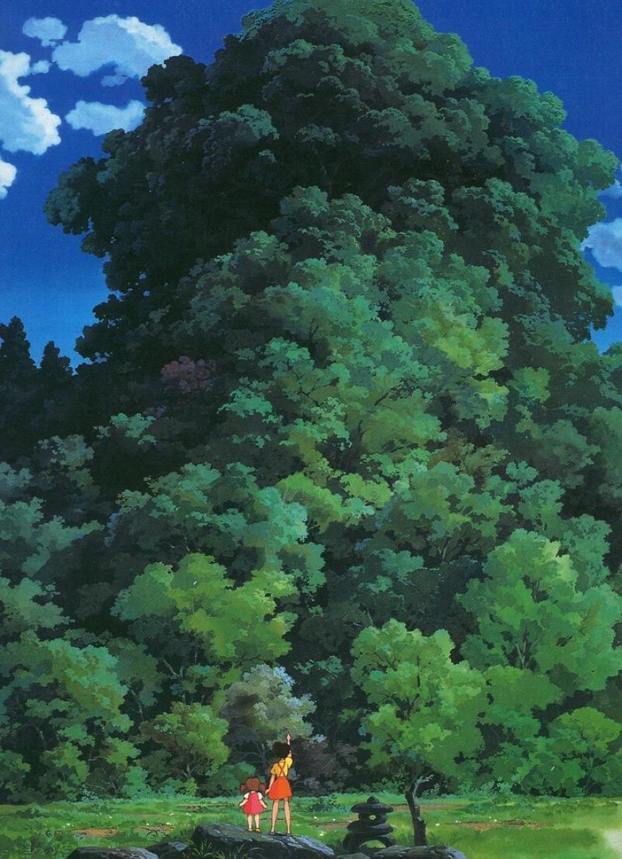 Totoro albero gigante Ghibli, 880x1214 Verticale, iPhone Pro Max