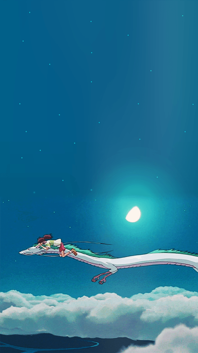 Haku drago volo notturno, 750x1334 Full HD Verticale, iPhone Pro