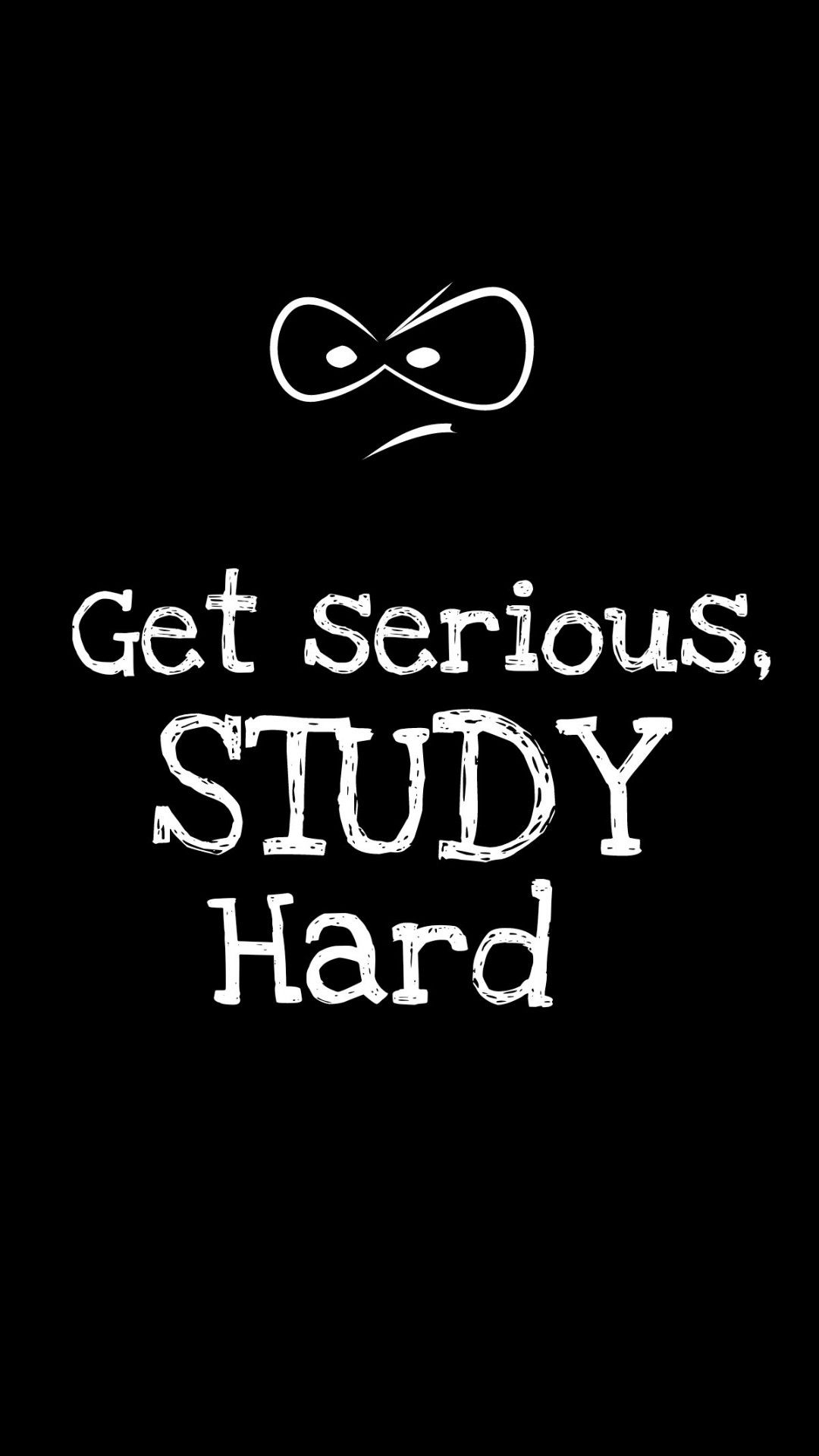 Testo motivazionale studio sfondo nero, 1080x1920 Full HD Verticale, iPhone