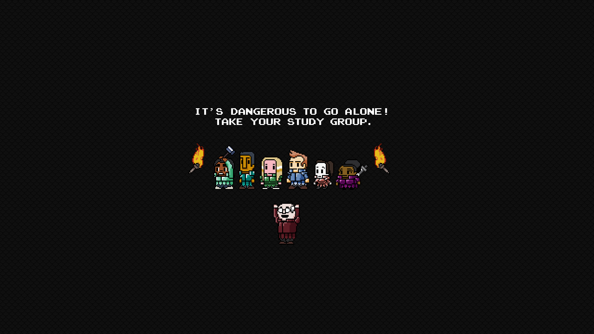 Personaggi pixel art gruppo studio, 1920x1080 Full HD 1080p, Desktop