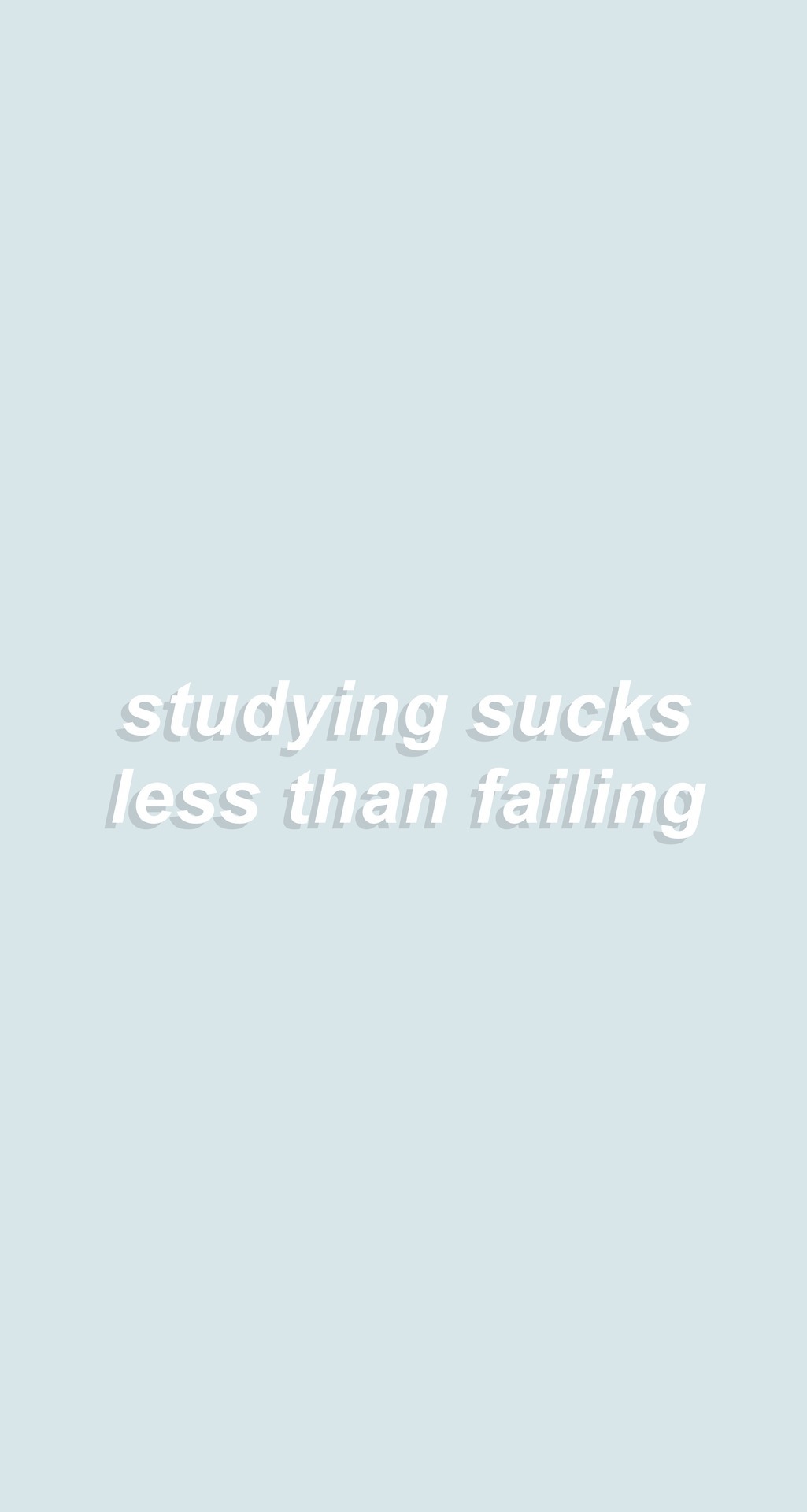 Frase motivazionale studio, sfondo azzurro, 1025x1920 Full HD Verticale, Smartphone