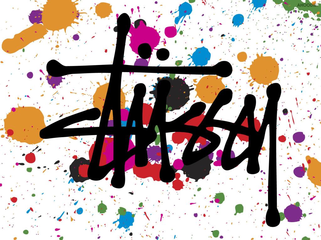 Logo Stüssy vernice colorata, 1107x1965 Verticale, Telefono