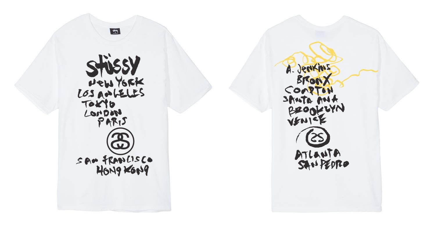 Maglietta bianca logo Stüssy, 1501x793 720p, PC