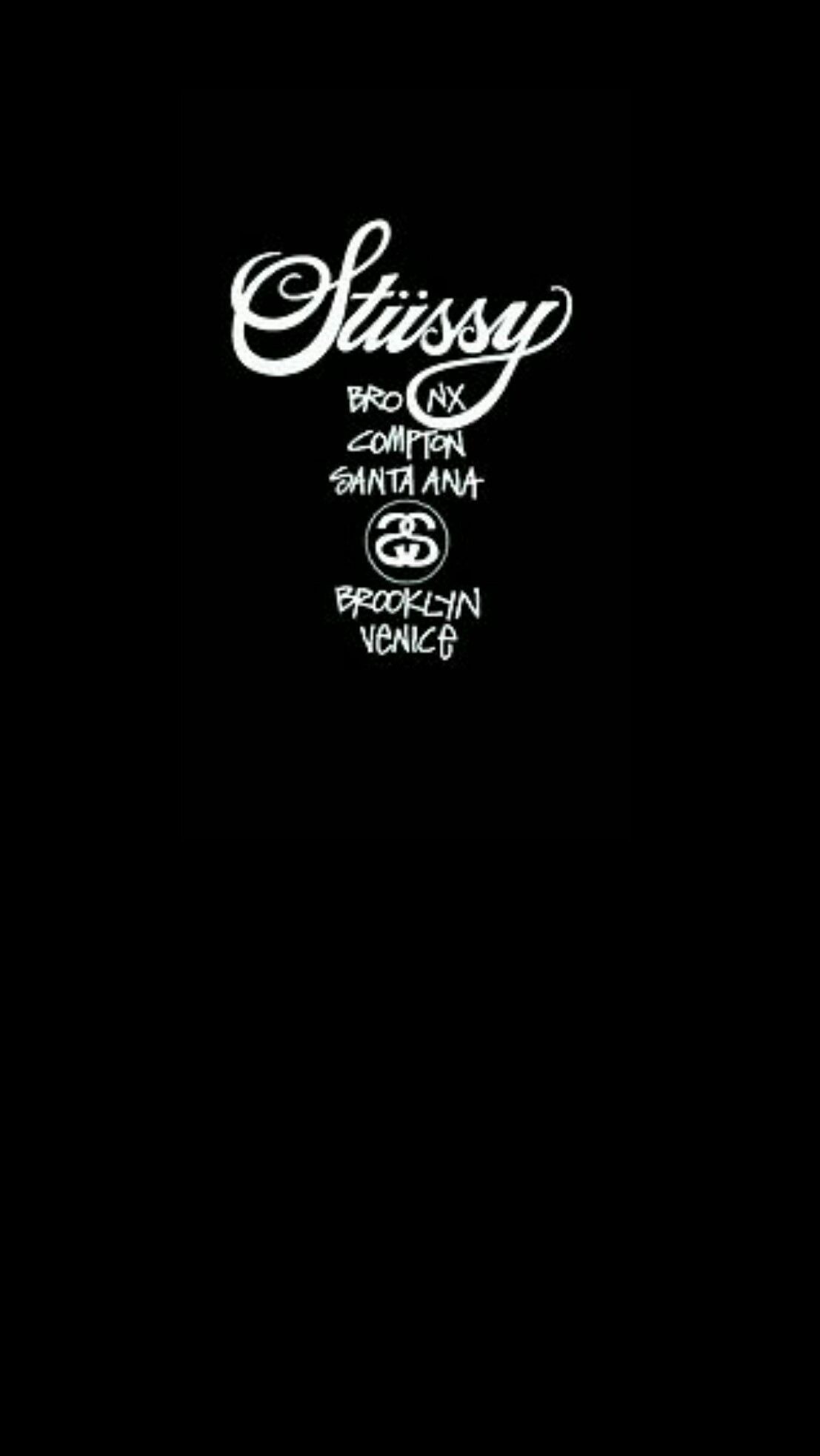 Logo Stüssy nero bianco, 1107x1965 Verticale, Telefono