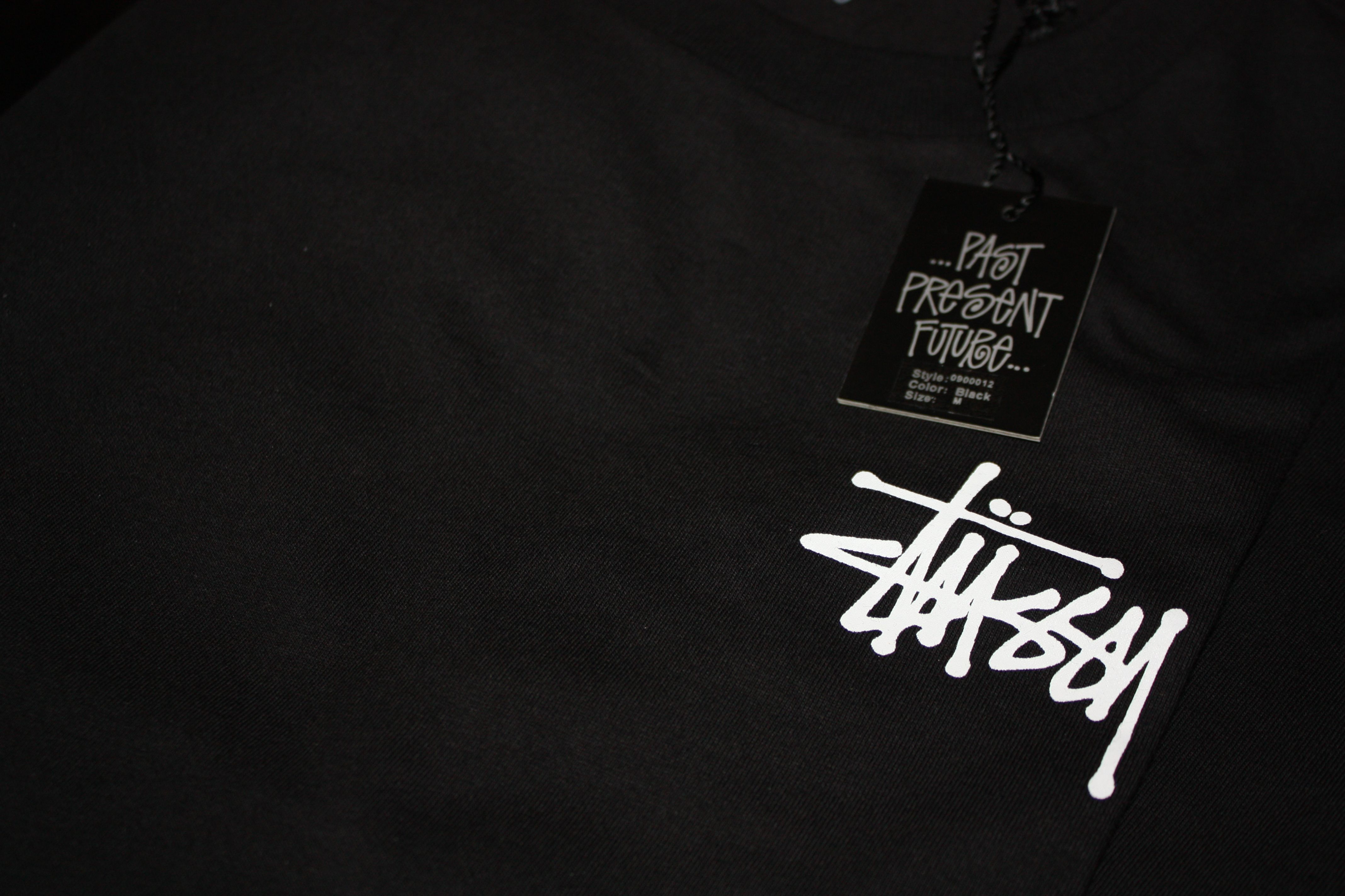 Logo Stüssy su tessuto nero, 4272x2848 Ultra HD, 4K TV