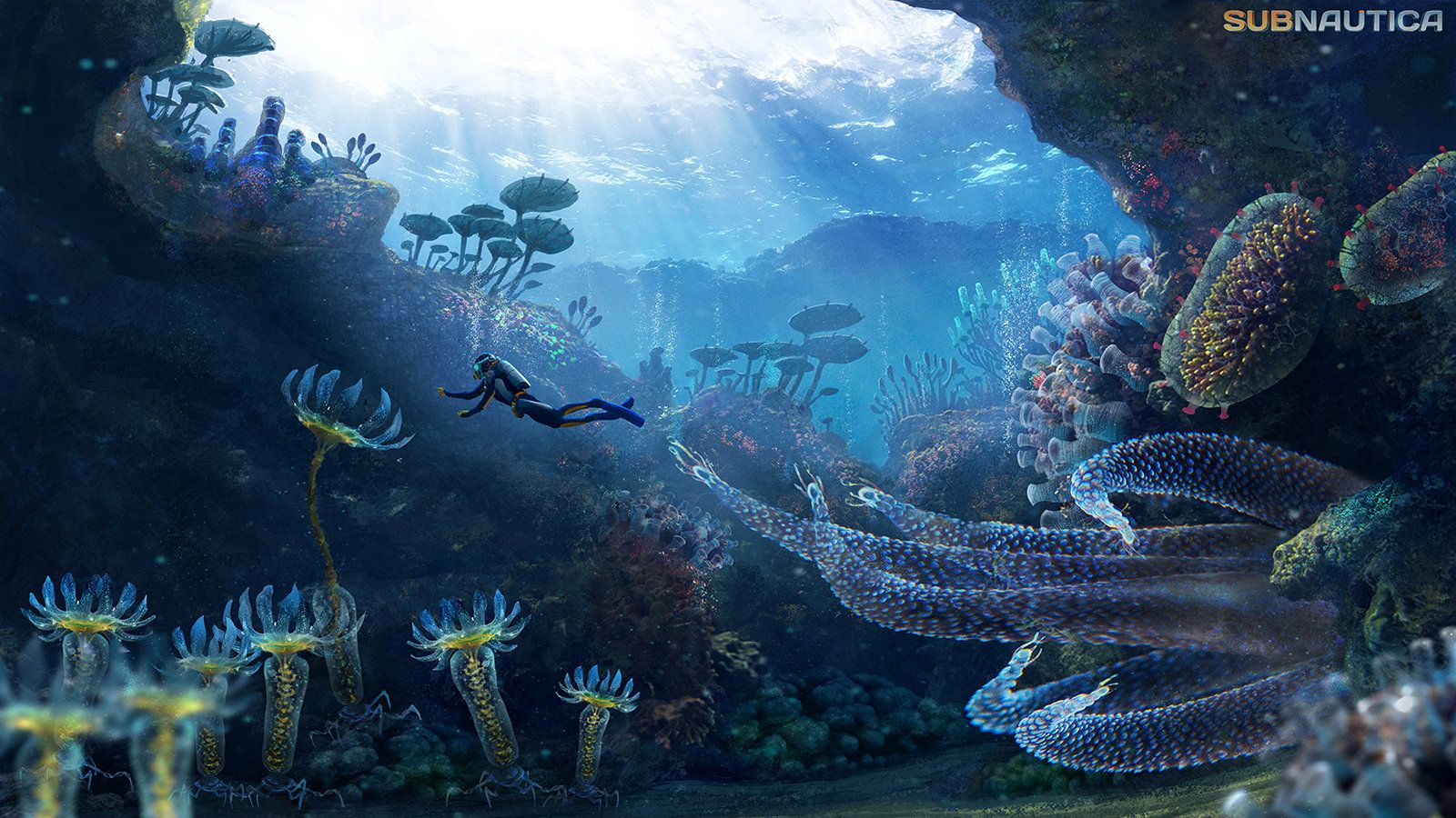 Subnautica fondale oceanico subacqueo, 1600x900 HD Ready, Desktop