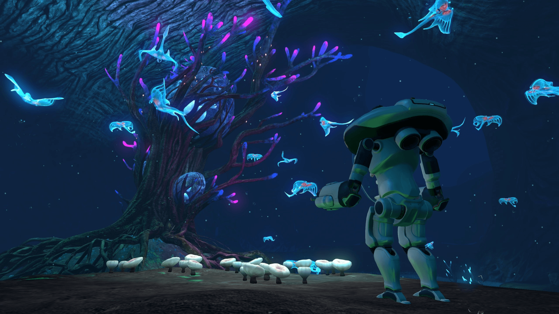 Subnautica robot albero bioluminescente, 1920x1080 1080p, Laptop