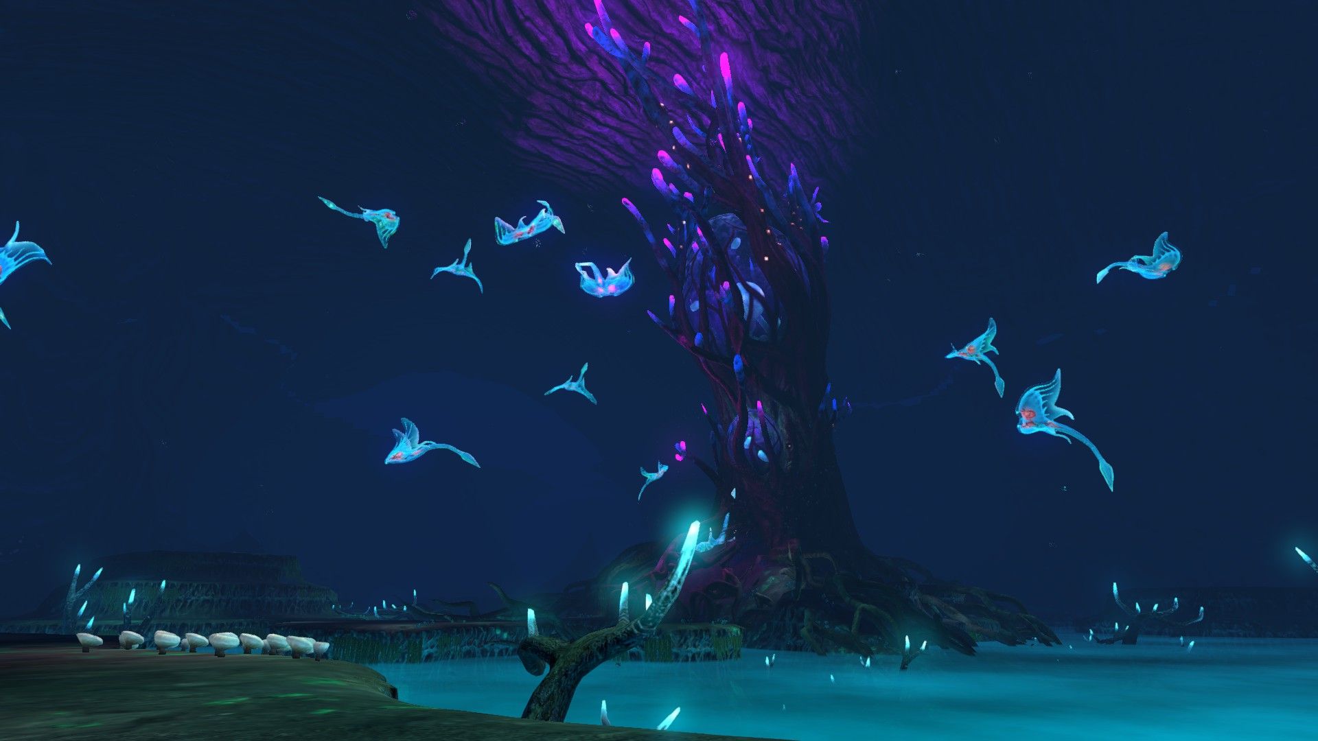 Subnautica creature bioluminescenti oceano, 1920x1080 Full HD 1080p, Desktop