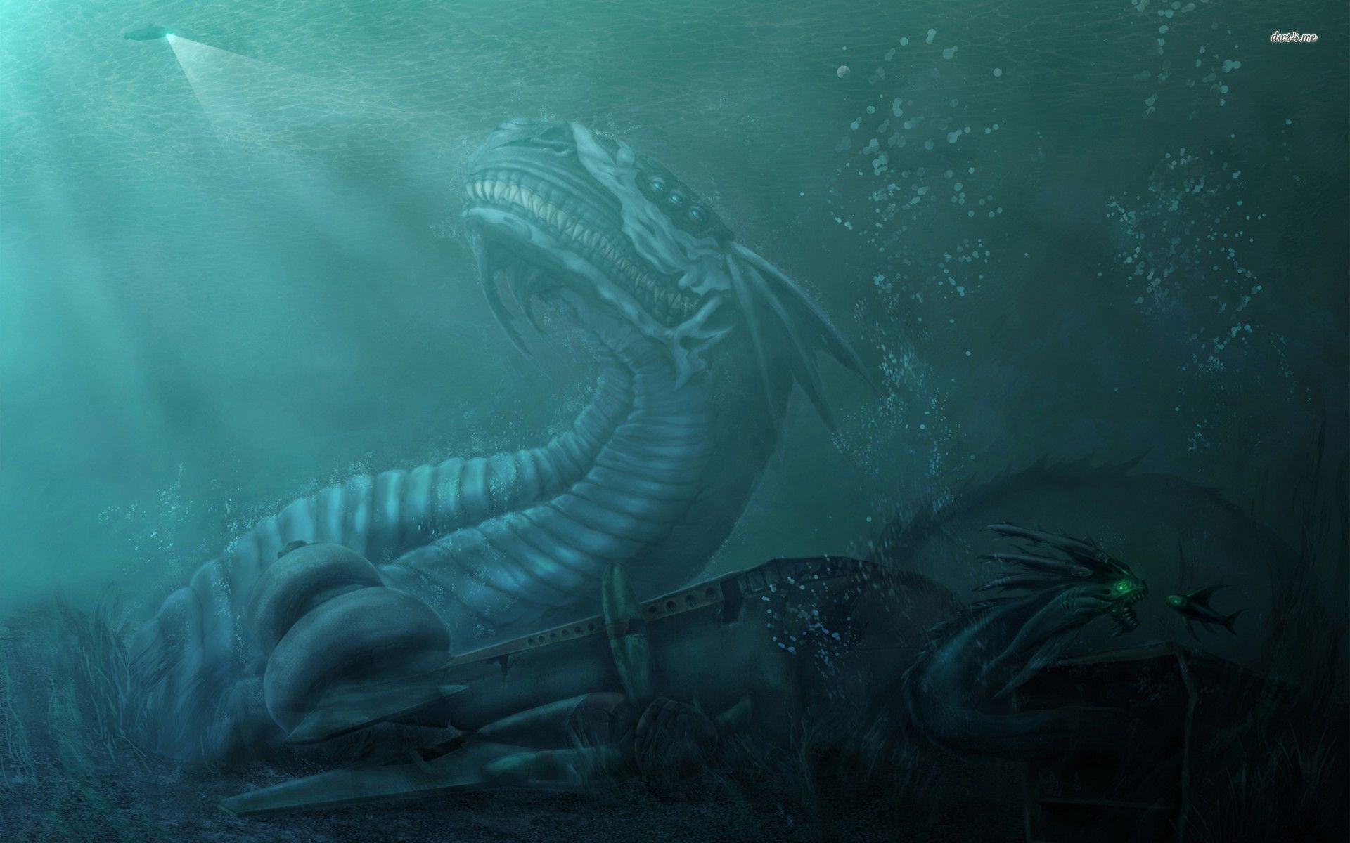 Creatura marina Subnautica sottomarina, 1920x1200 Full HD+, Desktop