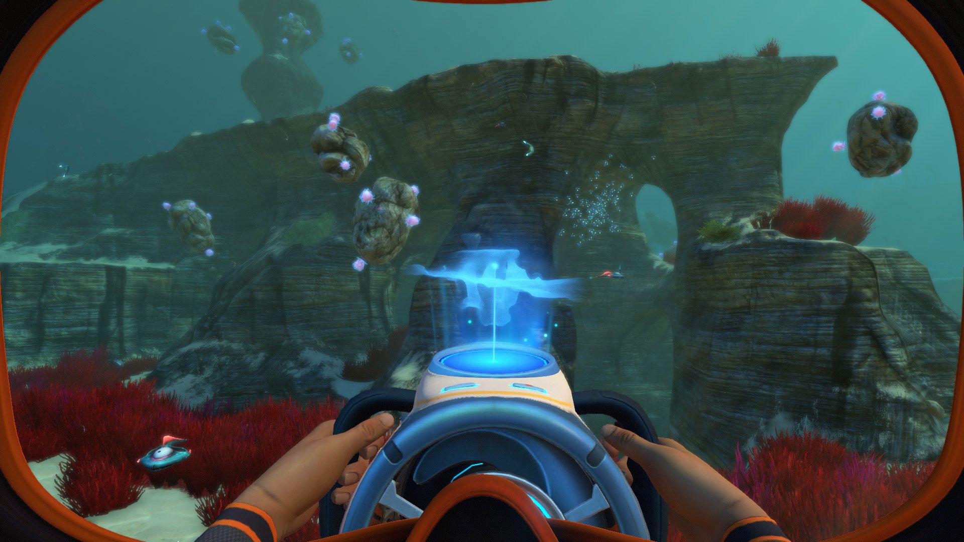 Subnautica veicolo sottomarino relitto, 1920x1080 Full HD 1080p, Laptop