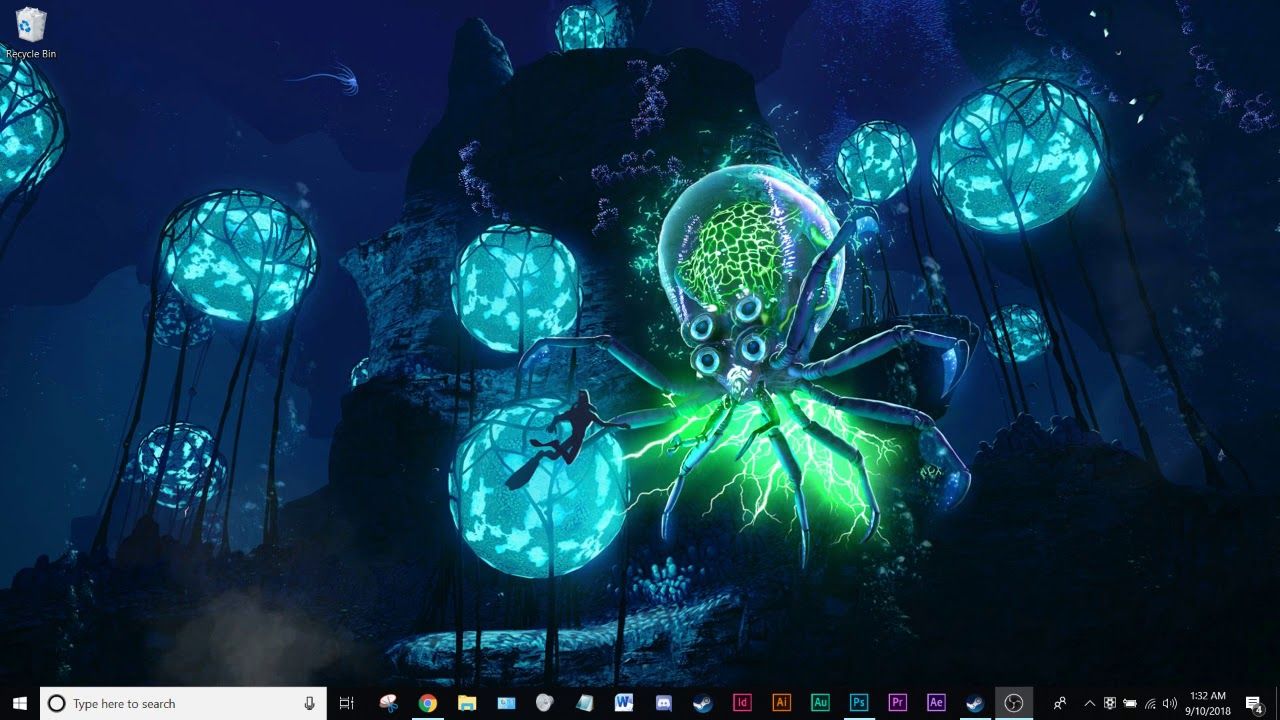 Ghost Tree Subnautica sott'acqua, 1280x720 HD, Desktop