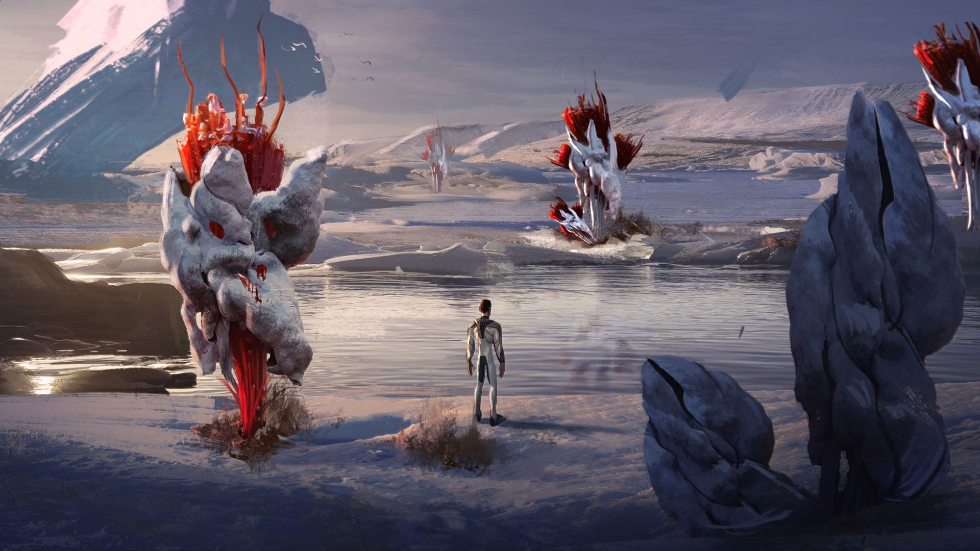 Subnautica Below Zero paesaggio ghiacciato, 1920x1080 Full HD 1080p, Desktop