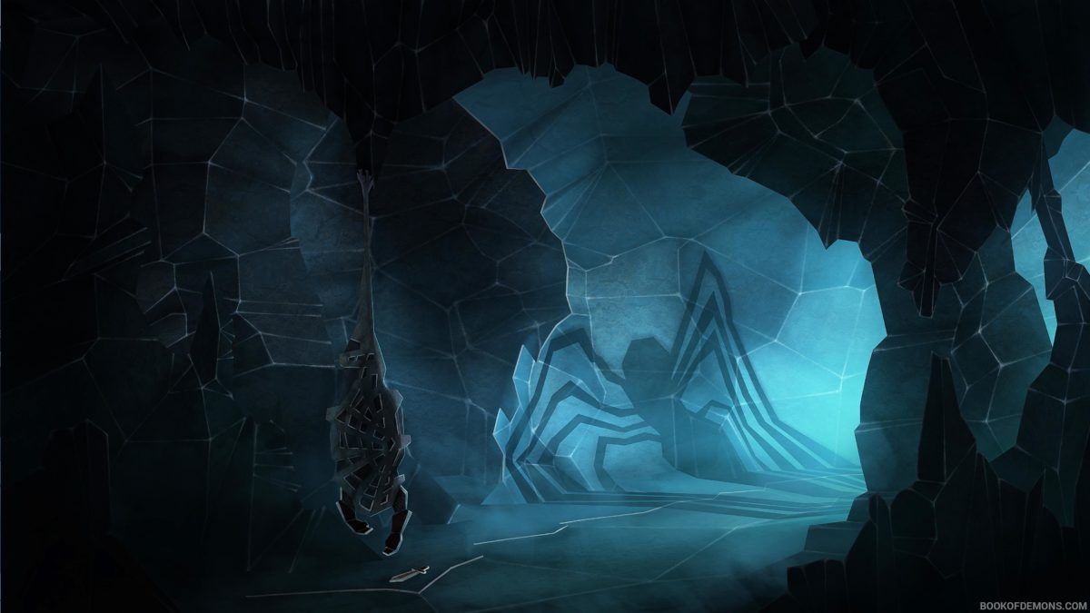 Caverna sottomarina bioluminescente blu, 1200x675 HD, Desktop