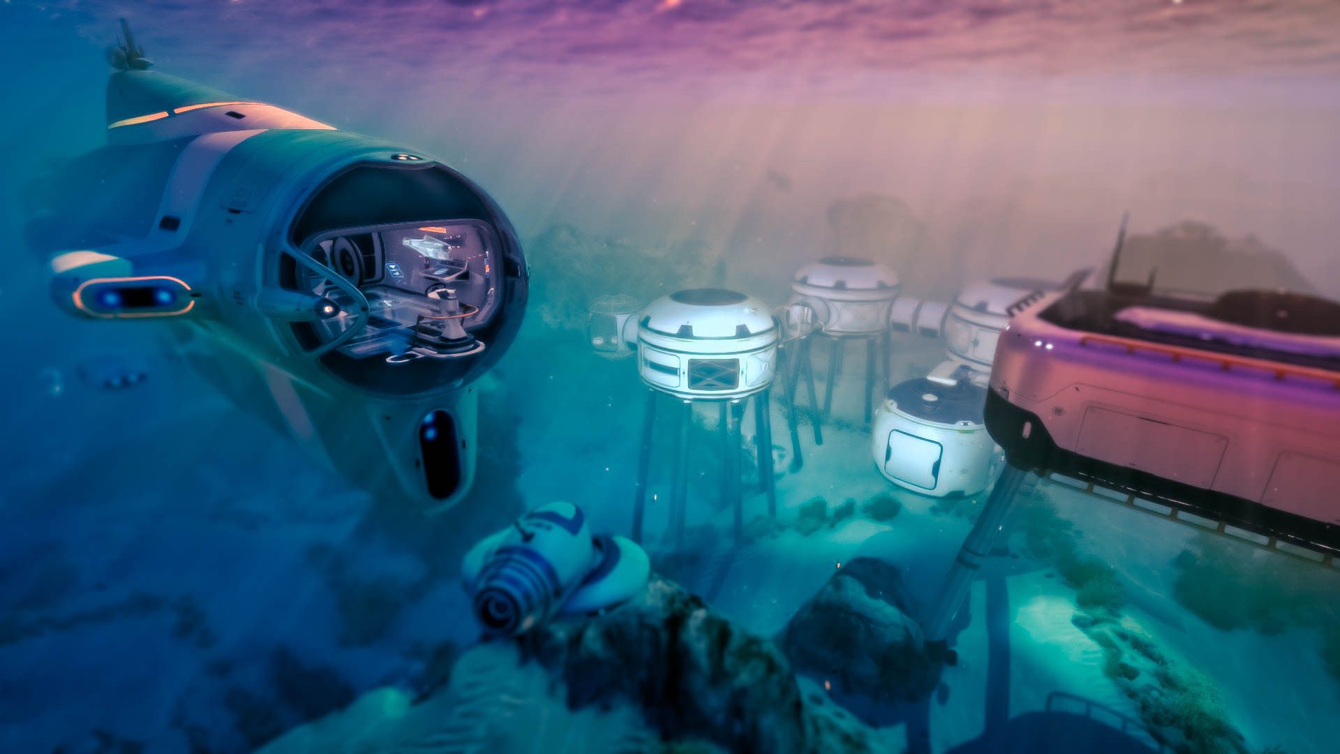 Base sottomarina Subnautica, 1920x1080 Full HD 1080p, PC