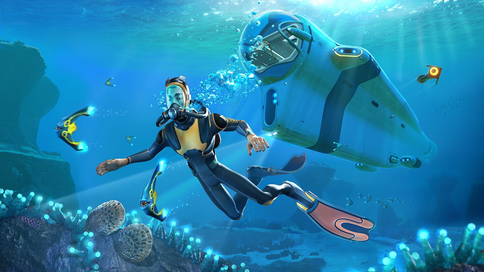Nave Aurora Subnautica oceano, 1600x900 HD Ready, PC Desktop
