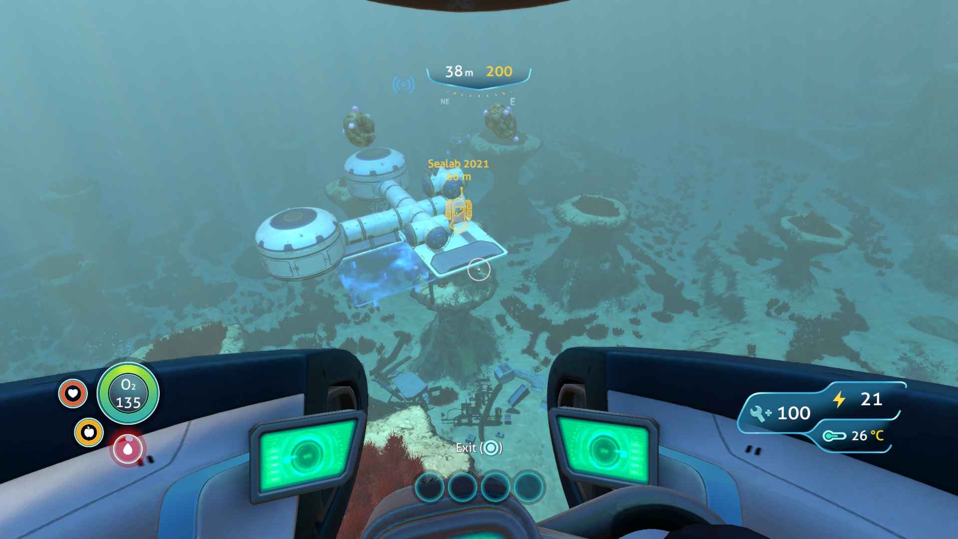 Seamoth Subnautica sottomarino oceano, 1440x900 HD, Desktop