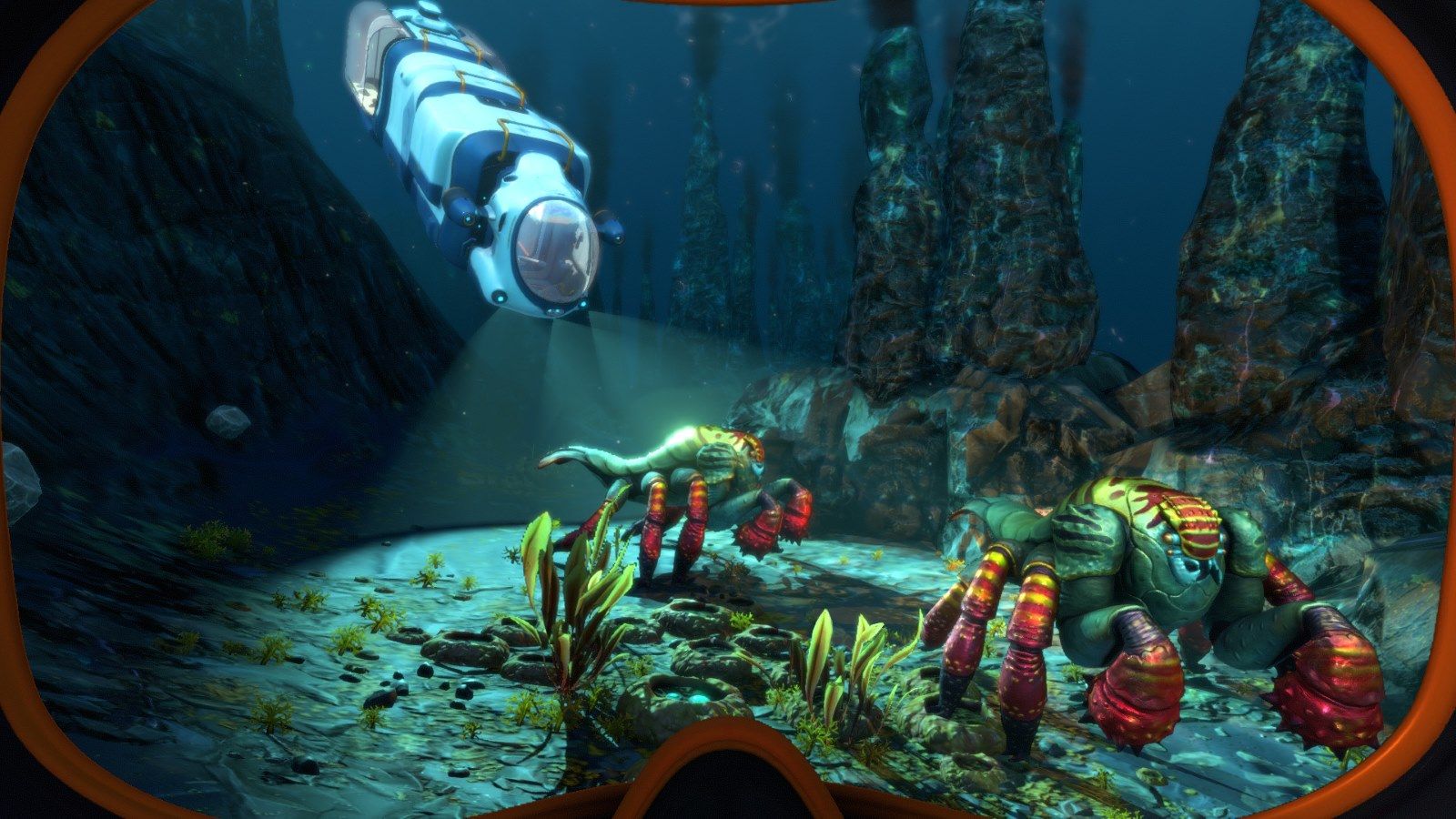 Seamoth sott'acqua Subnautica, 1920x1080 Full HD 1080p, PC