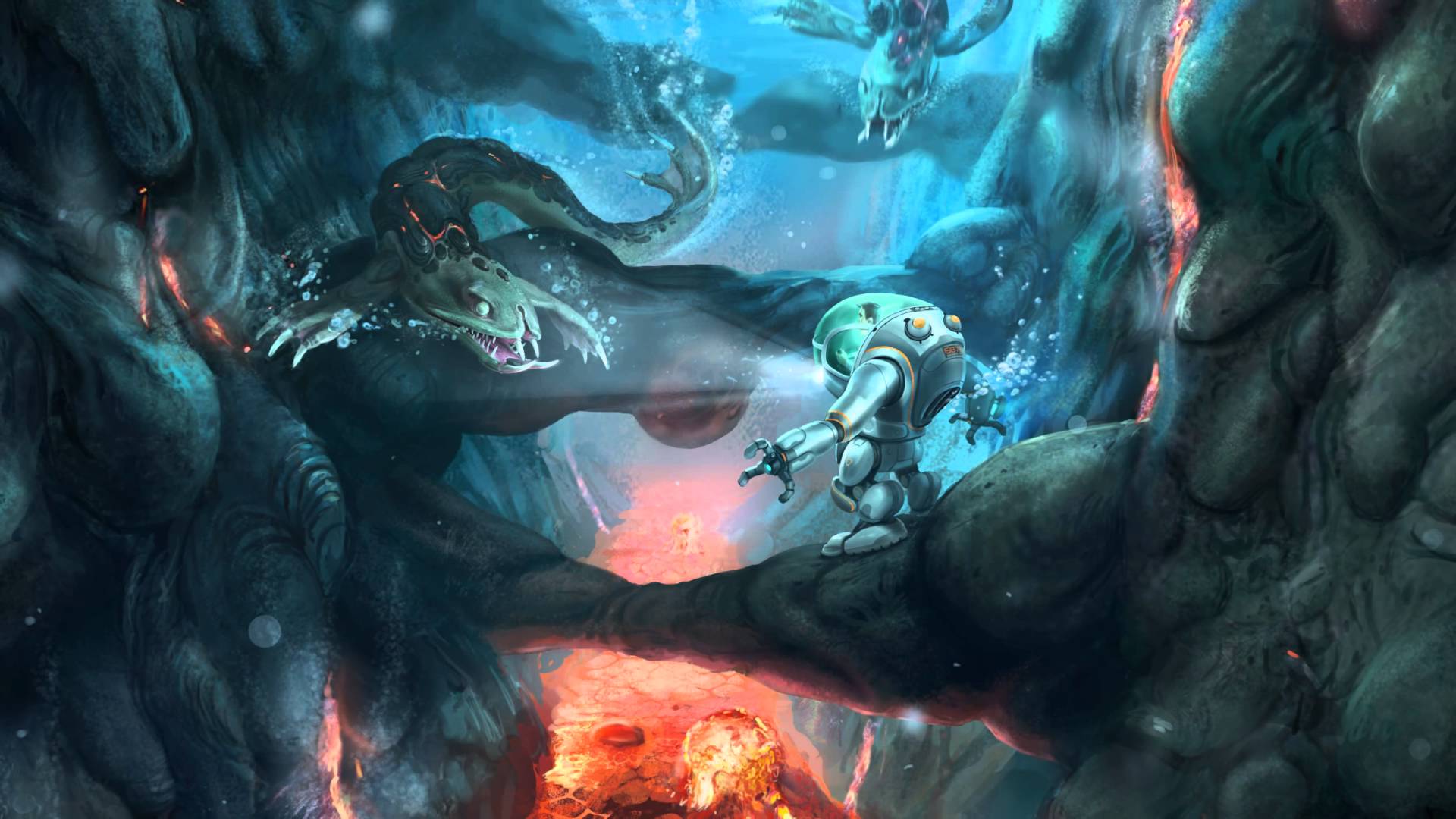 Stalker sottomarino grotta Subnautica, 1920x1080 1080p, PC Desktop