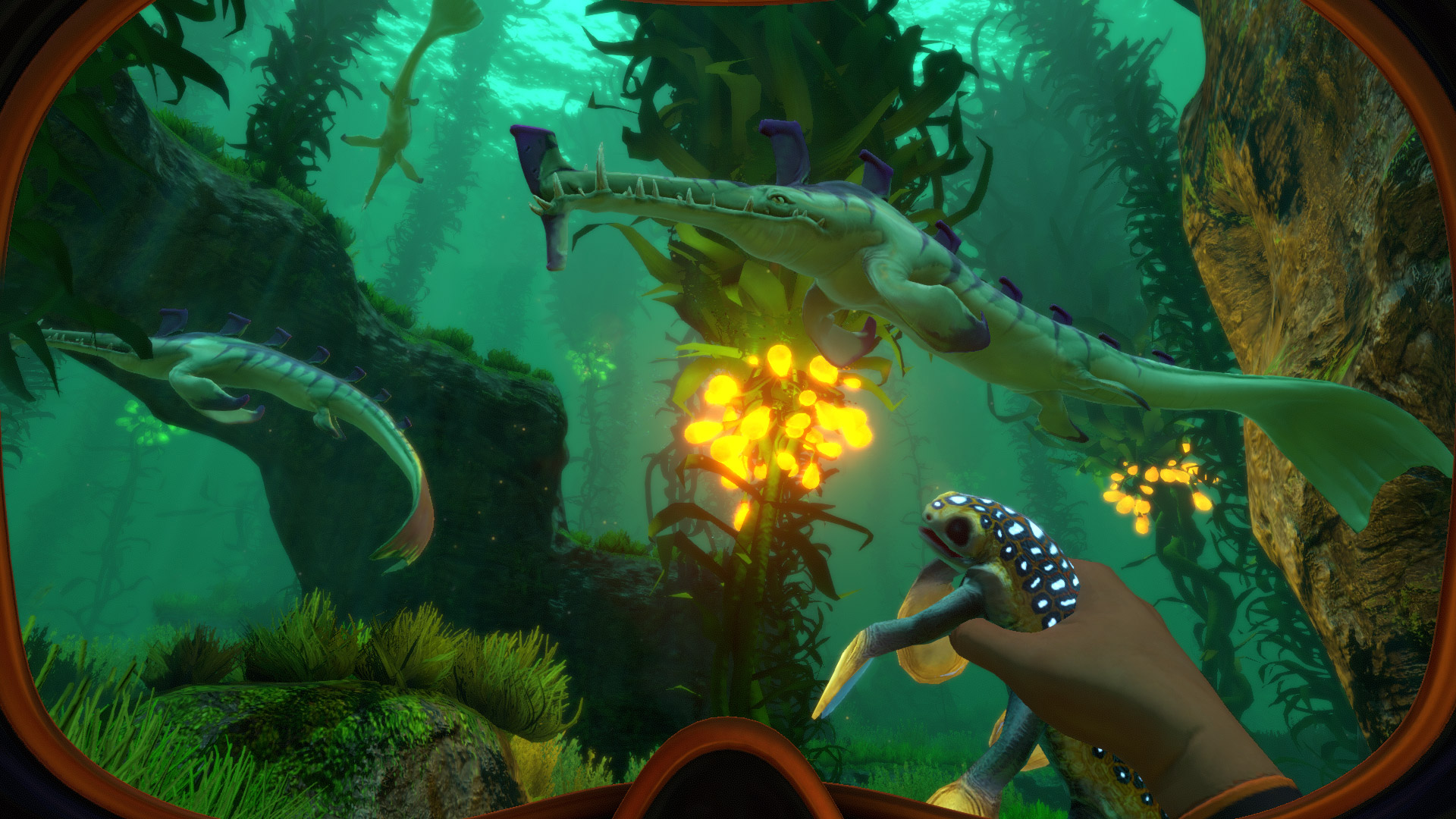 Stalker Subnautica sott'acqua verde, 1920x1080 1080p, Desktop