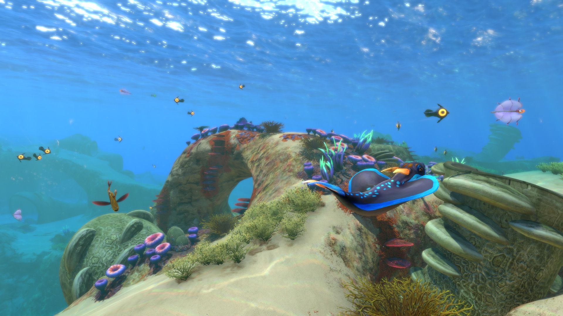 Subnautica scena subacquea corallo, 1920x1080 Full HD, PC Desktop