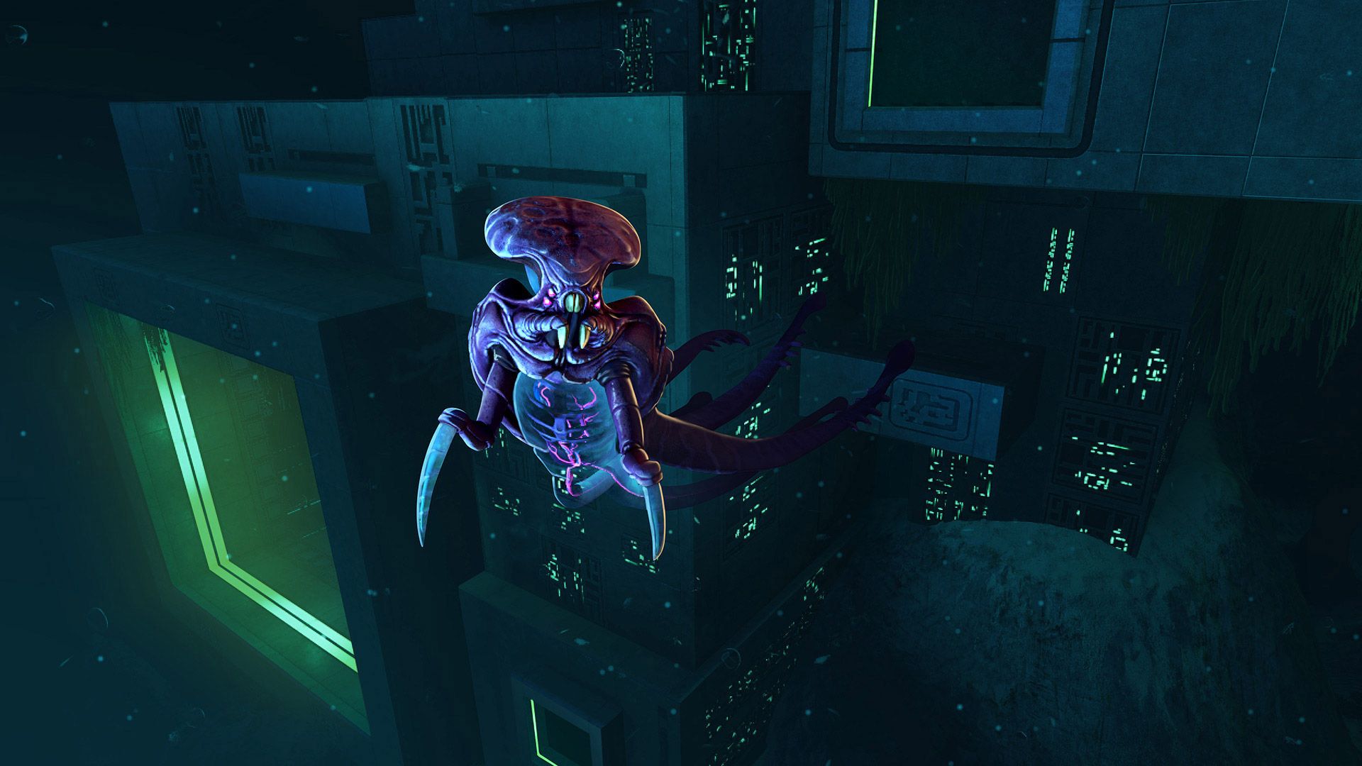Stalker creatura Subnautica sottomarina, 1920x1080 1080p, Laptop