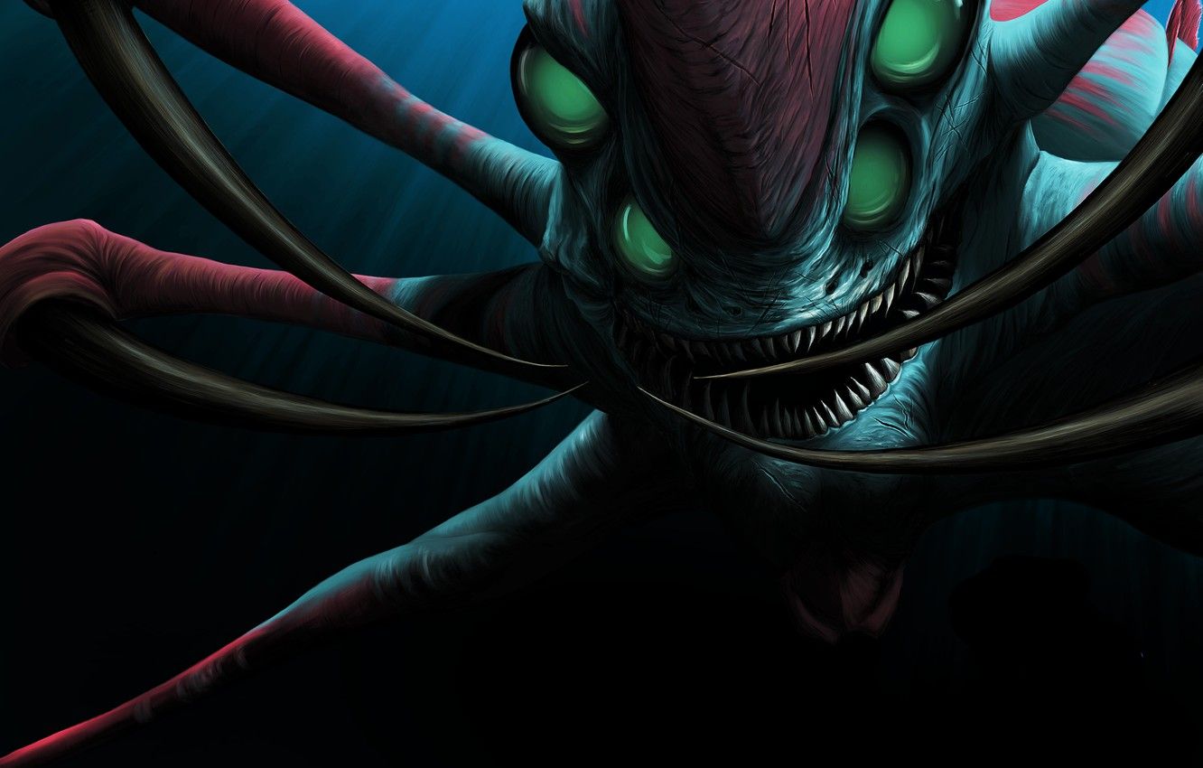 Stalker mostro Subnautica, 1332x850 HD, Notebook Gaming