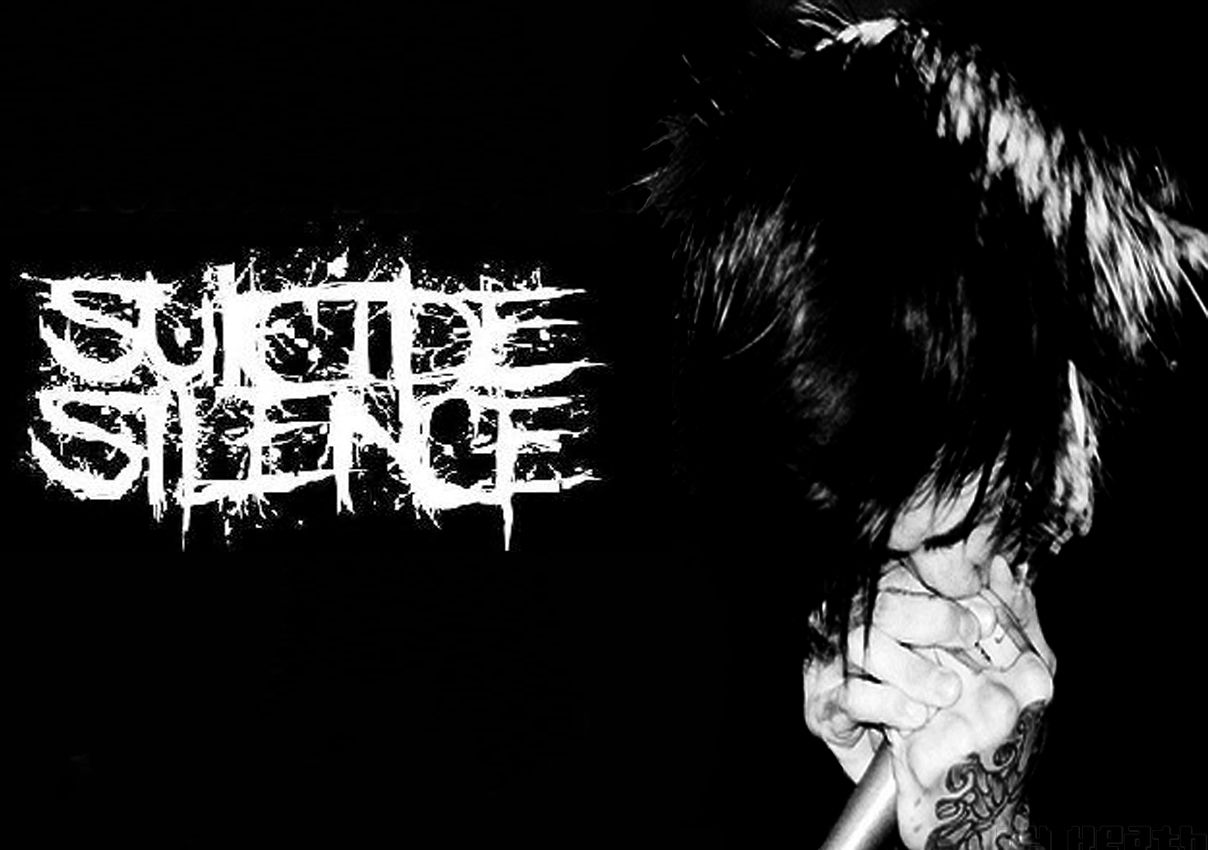 Logo band Suicide Silence bianco/nero, 1208x850 HD, MacBook Air