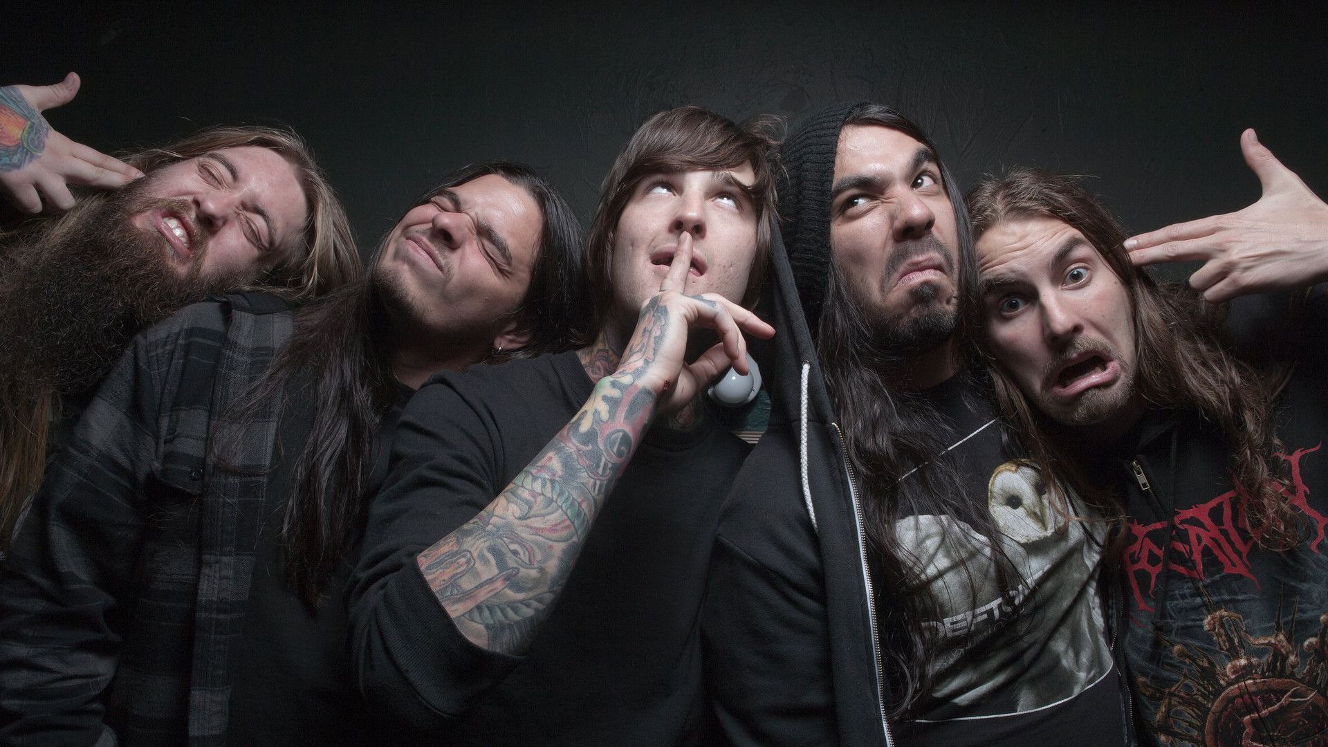 Logo band Suicide Silence rosso, 1280x720 HD, Desktop