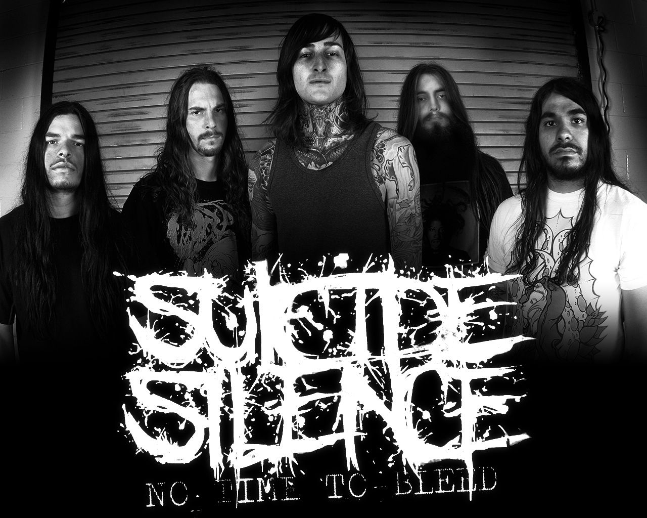 Suicide Silence banda bianco e nero, 1280x1024 HD, Desktop