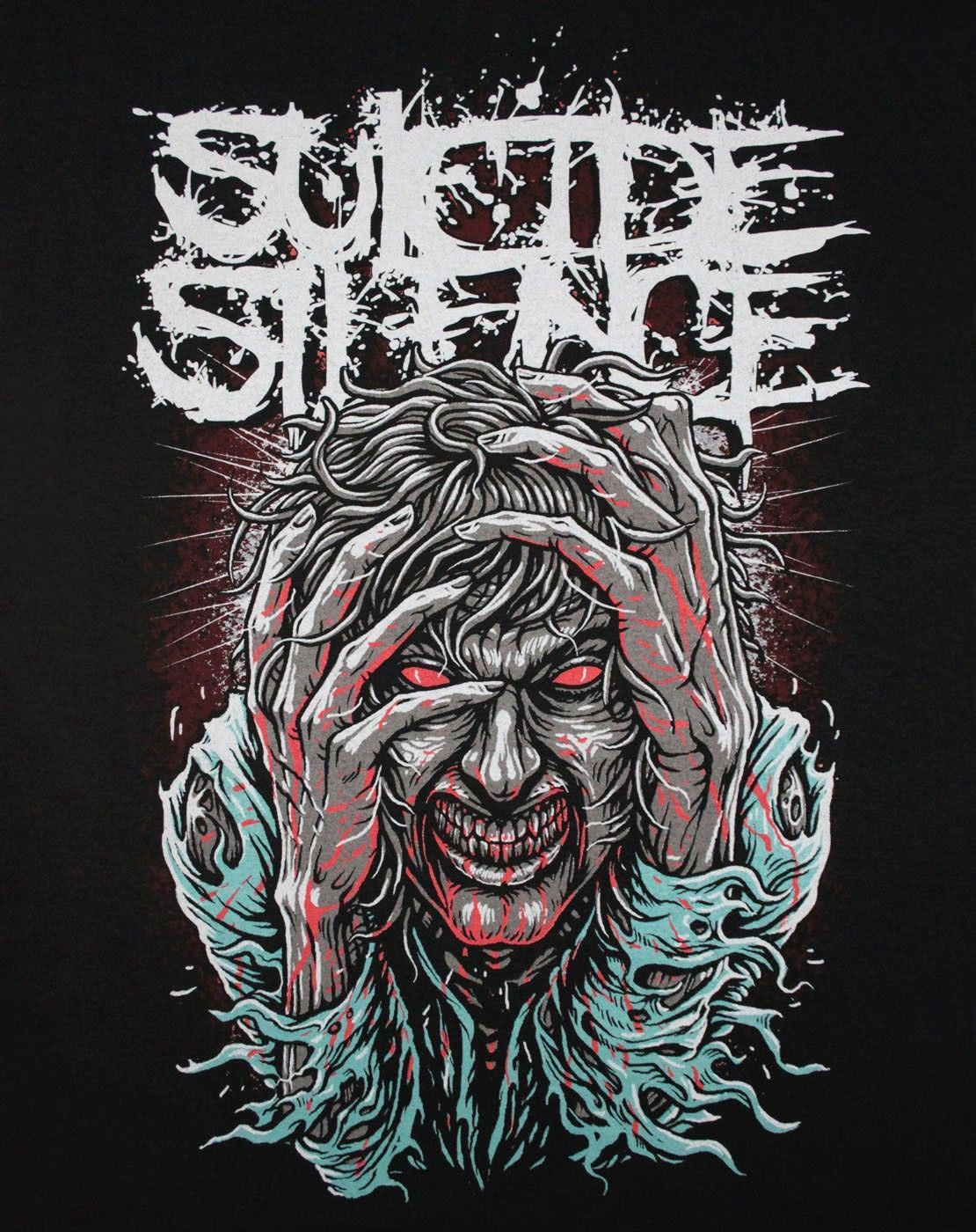 Logo Suicide Silence volto demoniaco, 1110x1400 Verticale, POCO