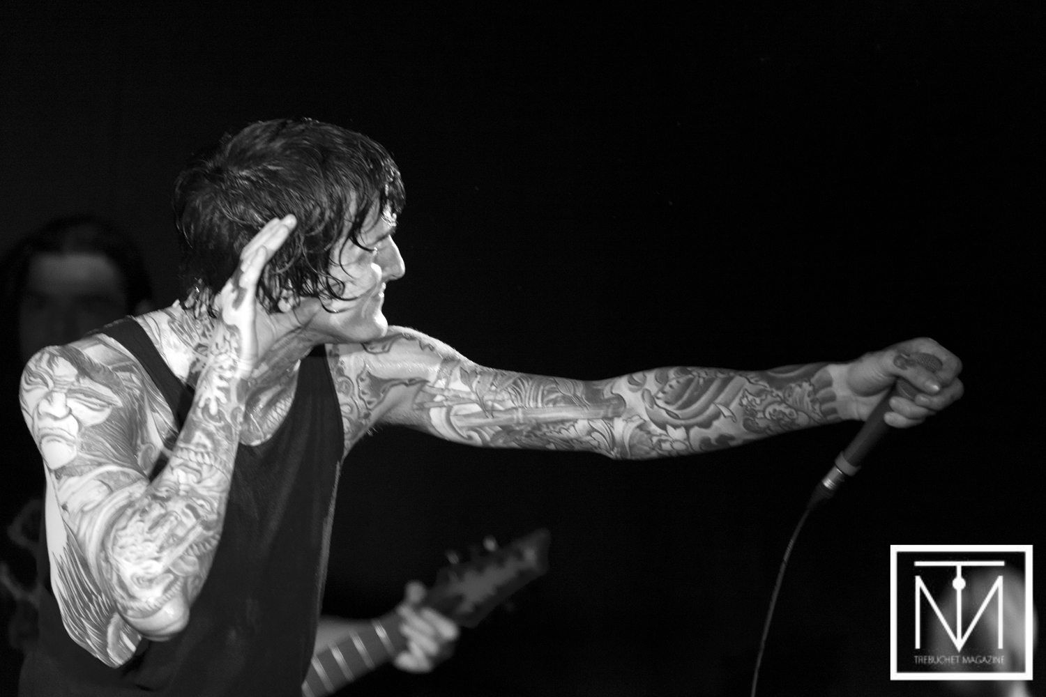 Mitch Lucker concerto bianco nero, 1500x1000 720p, Laptop