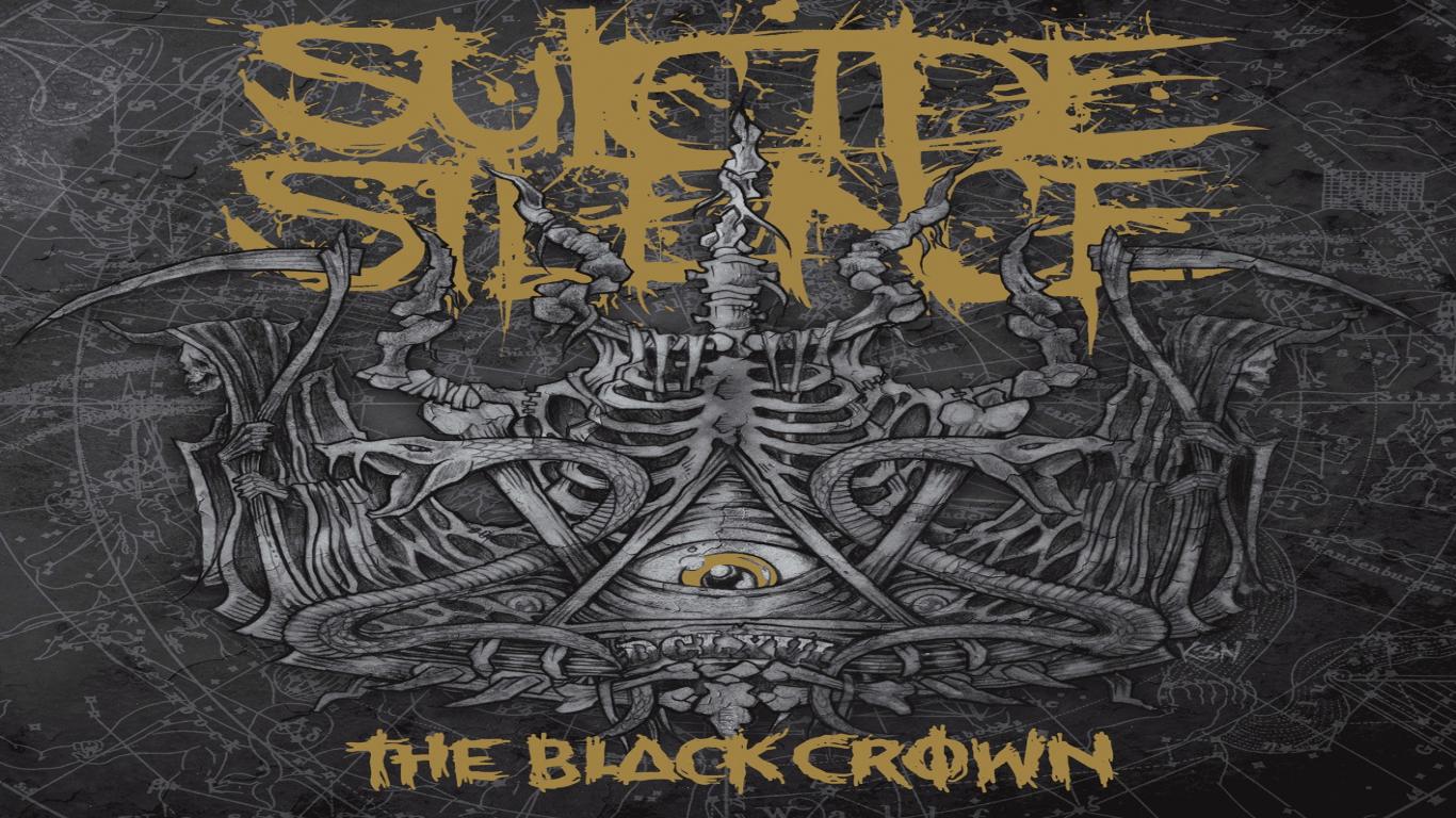 Logo band Suicide Silence, teschi, 1366x768 HD, Desktop