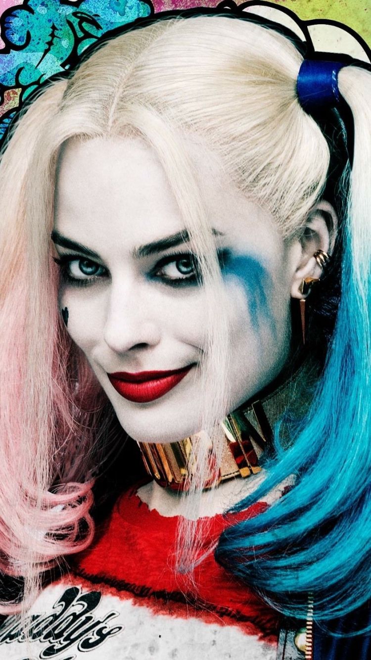 Harley Quinn ritratto, 750x1334 Verticale, iPhone Air