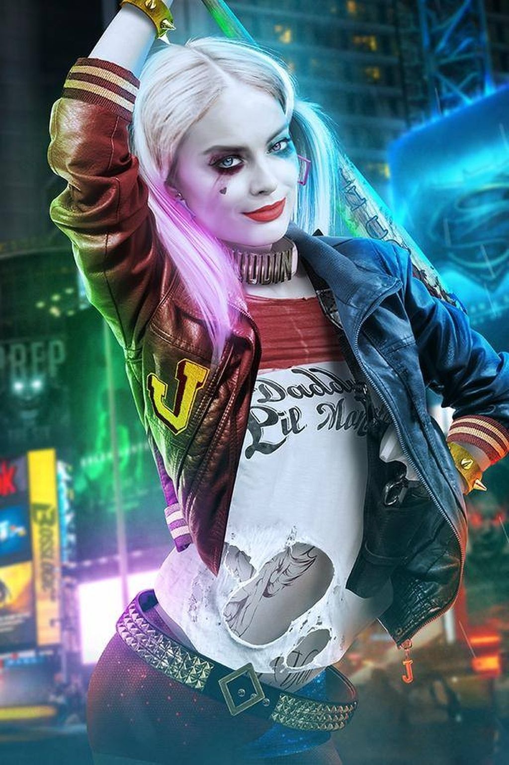 Harley Quinn Suicide Squad, DC Comics, 1024x1539 Verticale, iPhone Pro Max