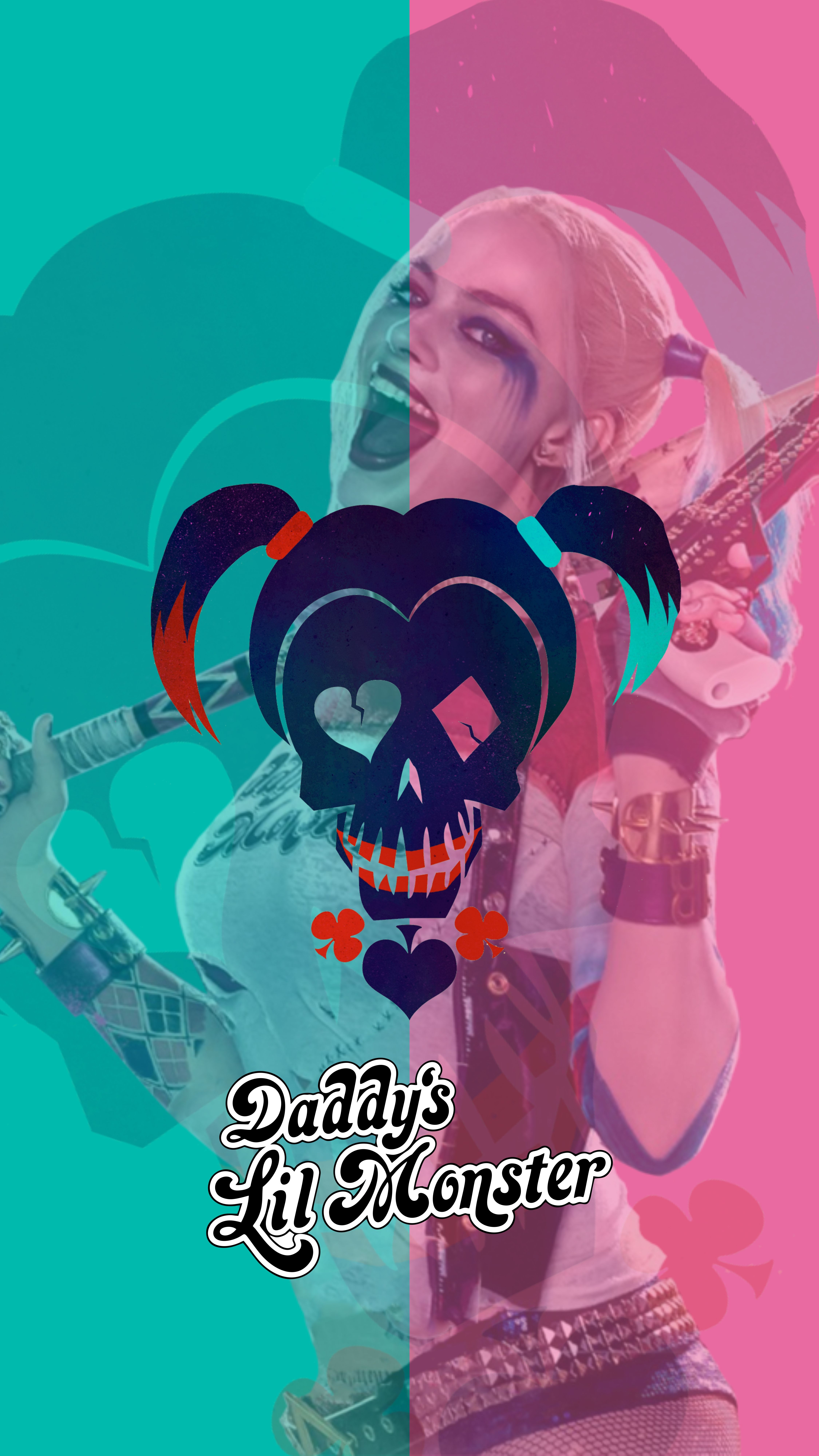 Harley Quinn Suicide Squad poster, 4500x8000 Verticale, iPhone Plus