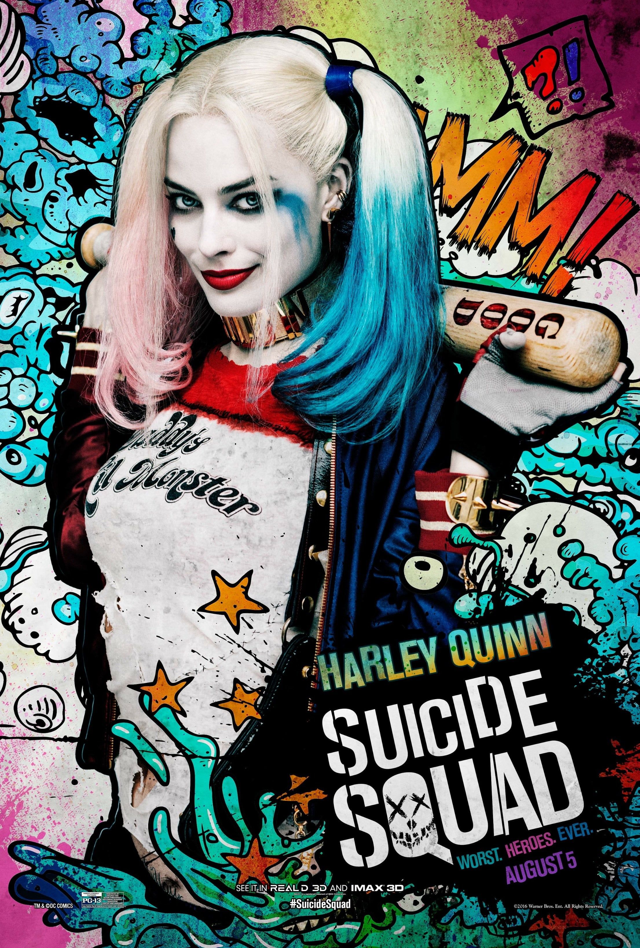 Harley Quinn Suicide Squad poster, DC Comics, 2211x3276 Full HD Verticale, iPhone Pro