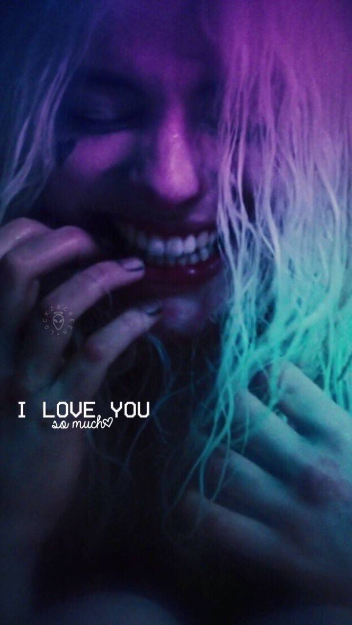 Harley Quinn Suicide Squad neon, 720x1280 Full HD Verticale, iPhone Pro Max