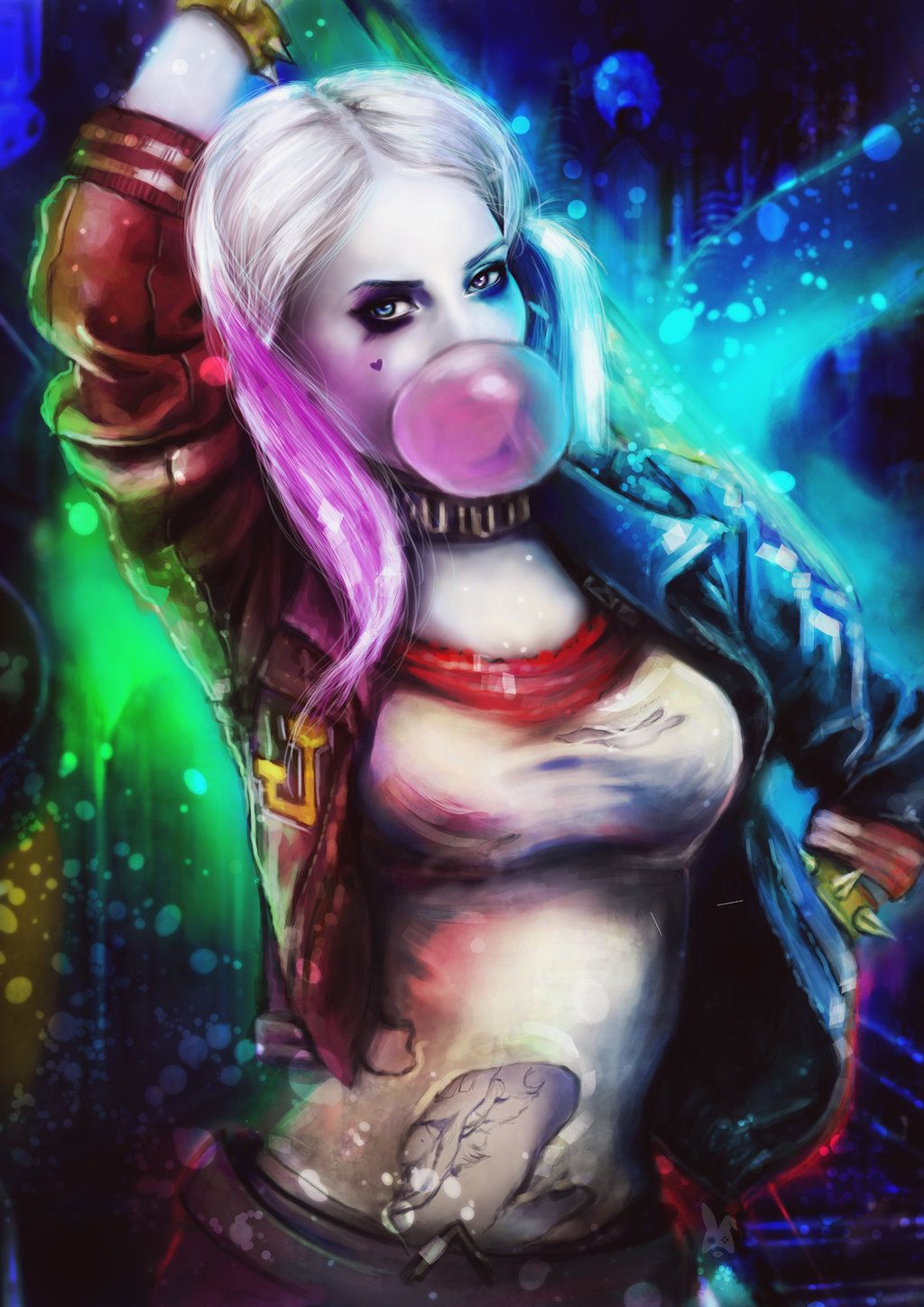 Harley Quinn bolla di gomma, 1024x1448 Verticale, iPhone Plus
