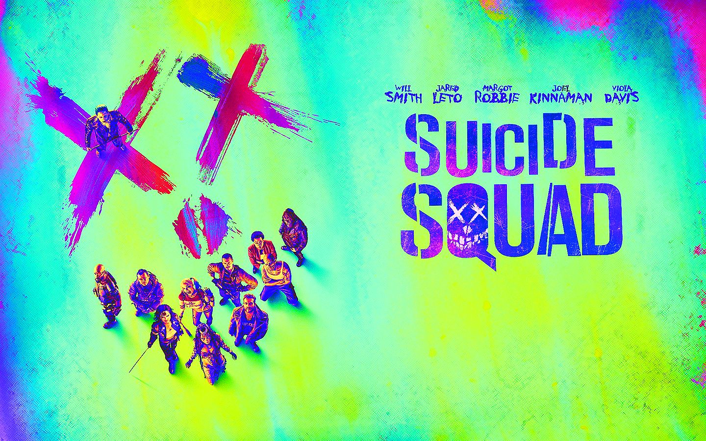 Suicide Squad poster colorato, 1440x900 720p, Laptop