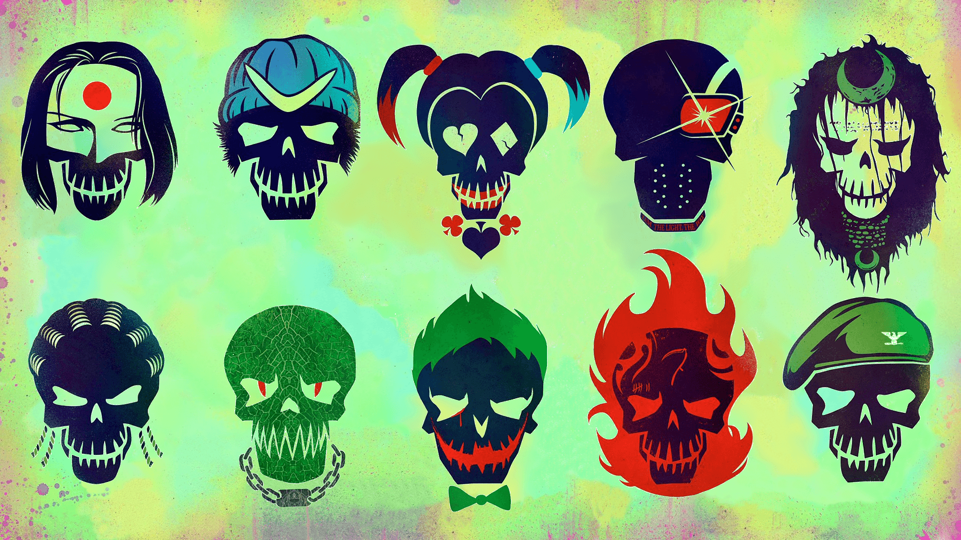 Teschi Suicide Squad personaggi, 1920x1080 1080p, Desktop