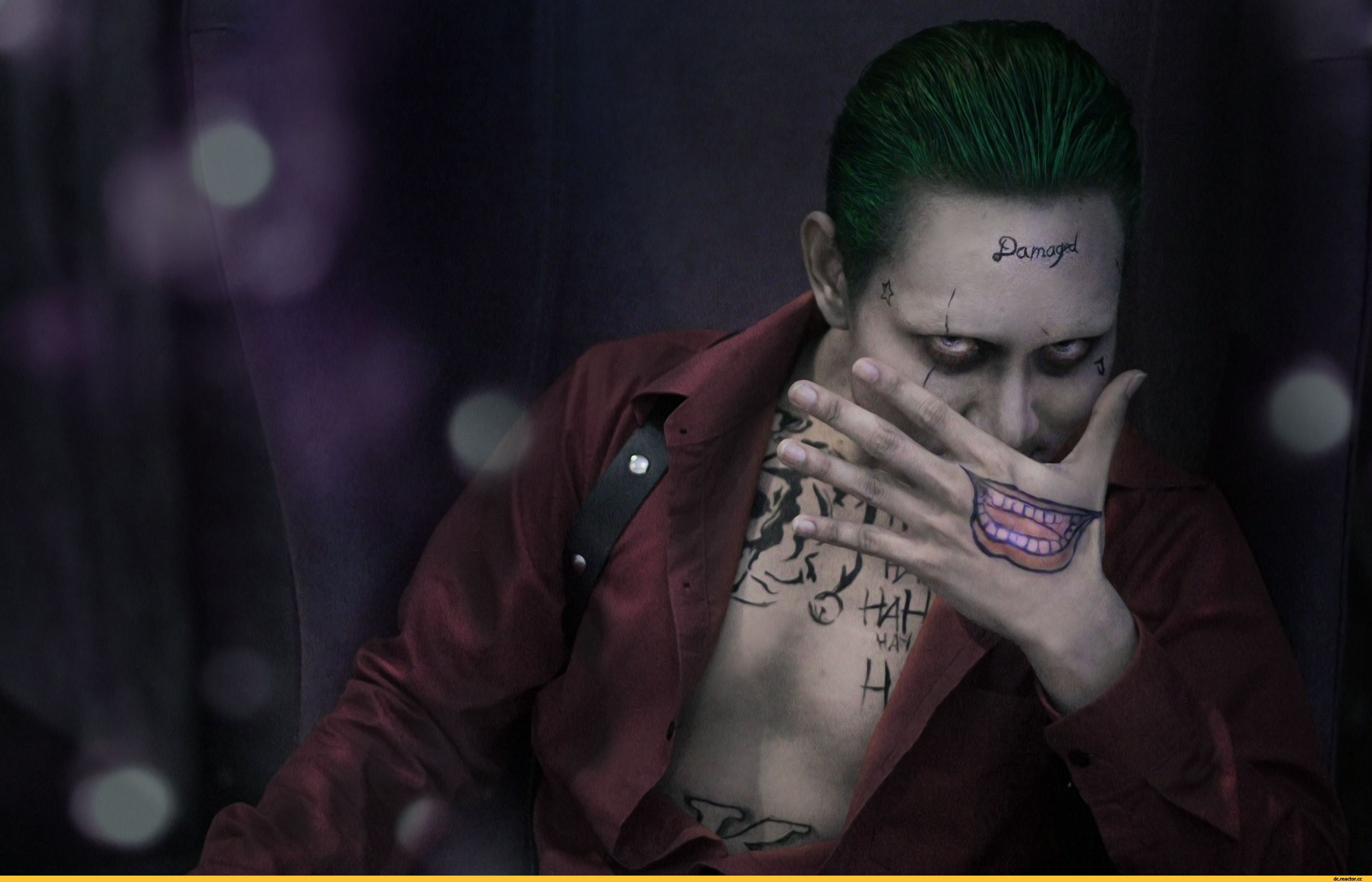 Joker Suicide Squad tatuaggi, 3000x1928 WQXGA, PC