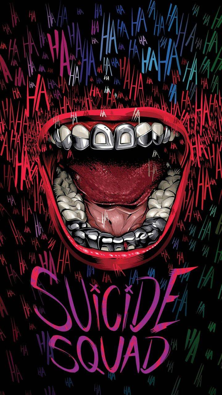 Joker bocca denti argento, 720x1280 Verticale, POCO