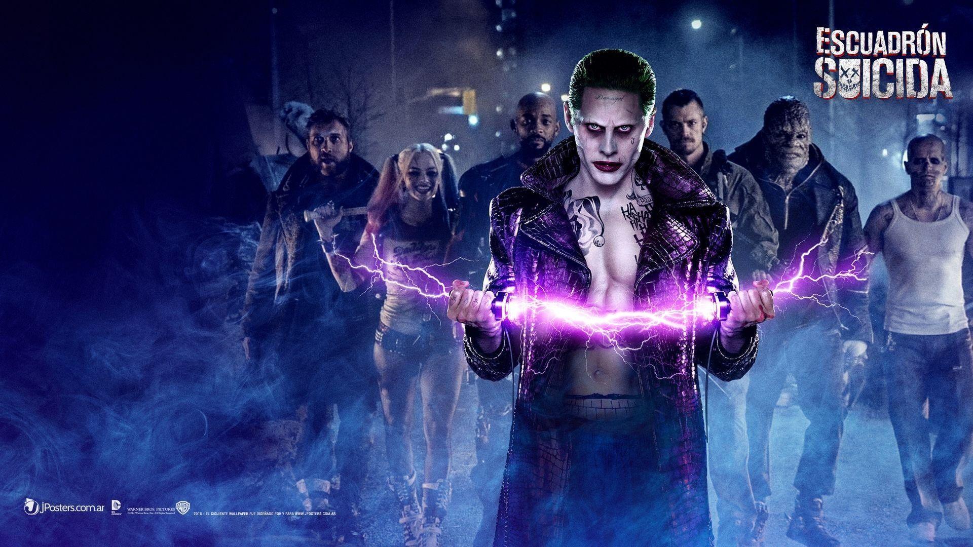 Joker Suicide Squad energia viola, 1920x1080 Full HD 1080p, PC