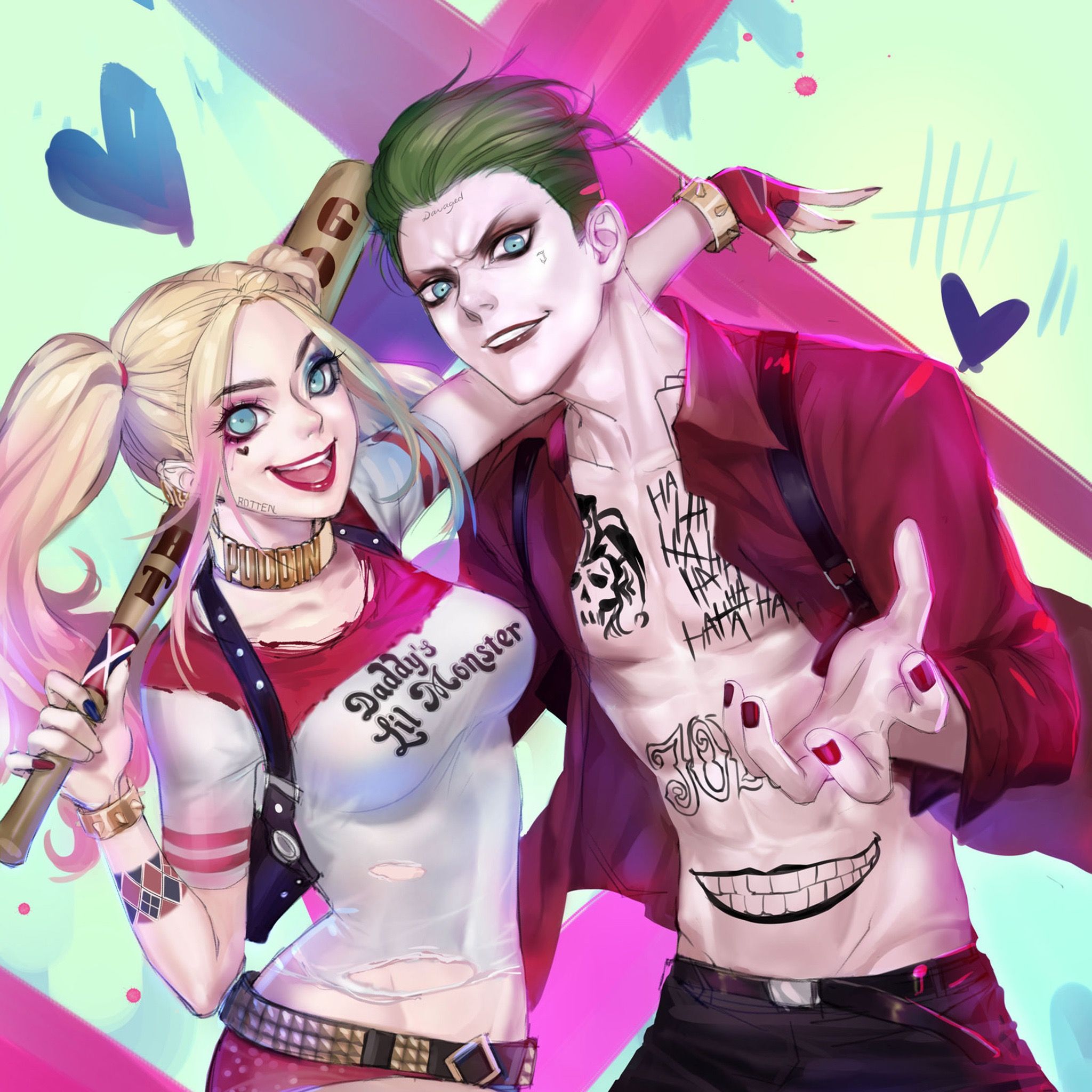 Harley Quinn e Joker, 2048x2048 Hi-Res, Desktop