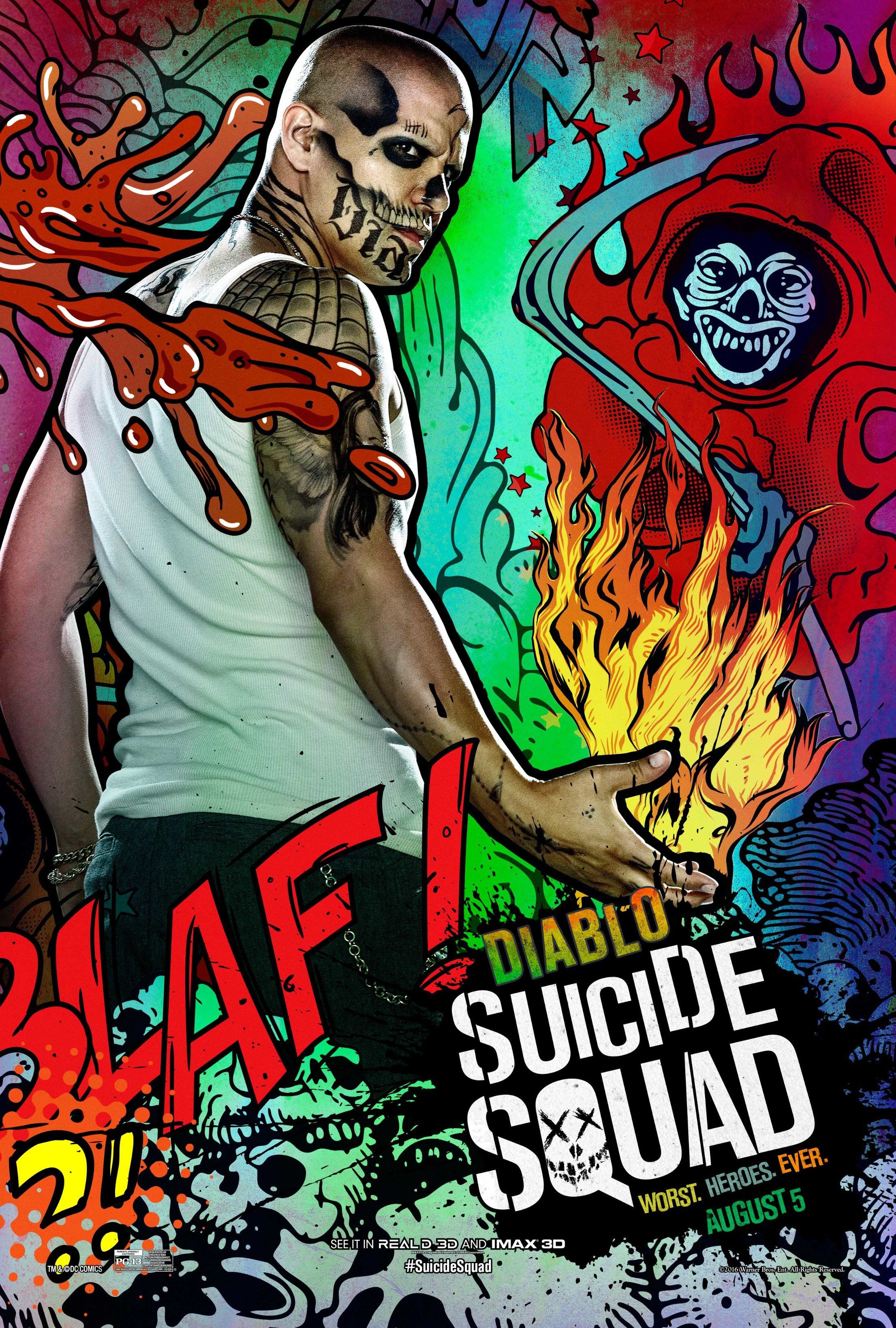 El Diablo Suicide Squad poster, 2211x3276 Full HD Verticale, Smartphone